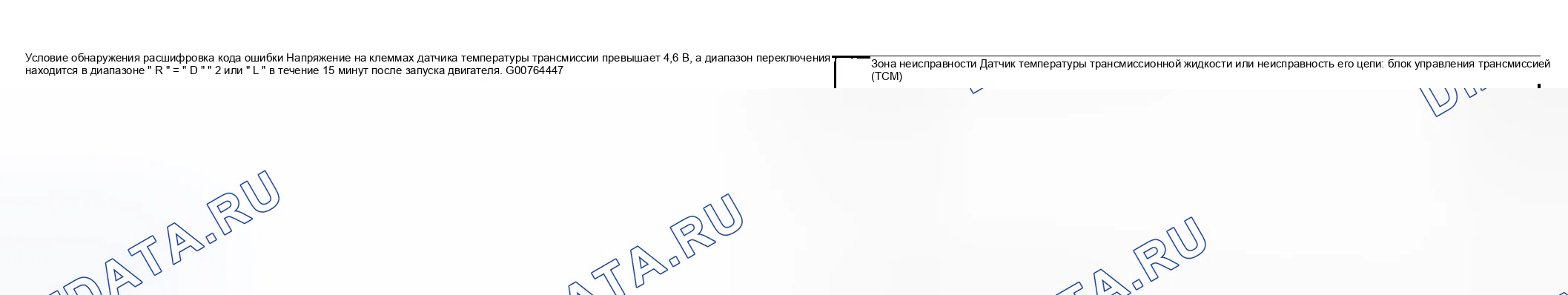 Рис. 78: расшифровка кодов ошибок, определение состояния и зоны неисправности. Suzuki Aerio I