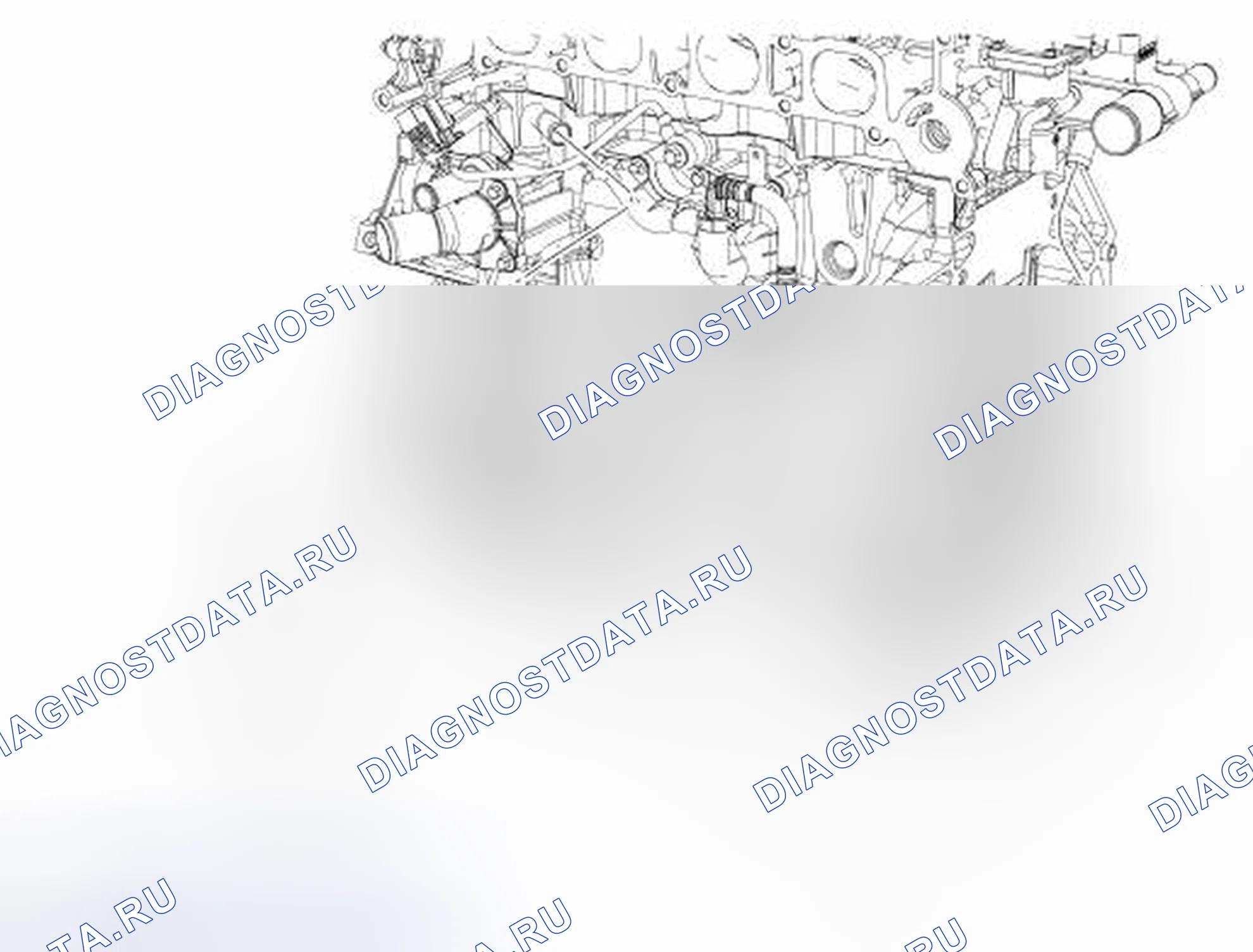 Рис. 5: Обводная труба - 2,5 л. Hyundai Lafesta I