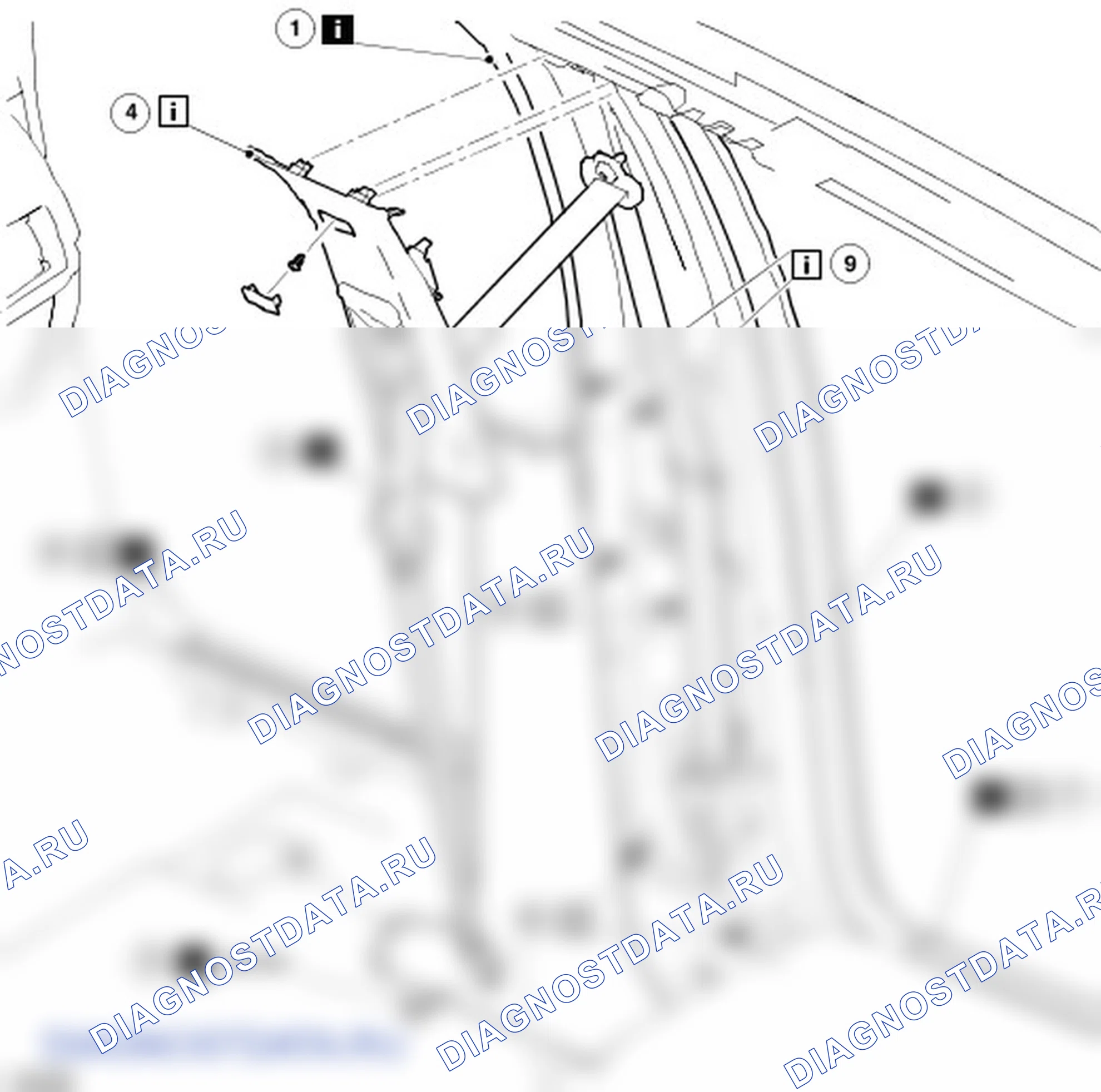 Как снять и установить отделки стойки 'В'. Ford C-MAX I рестайлинг