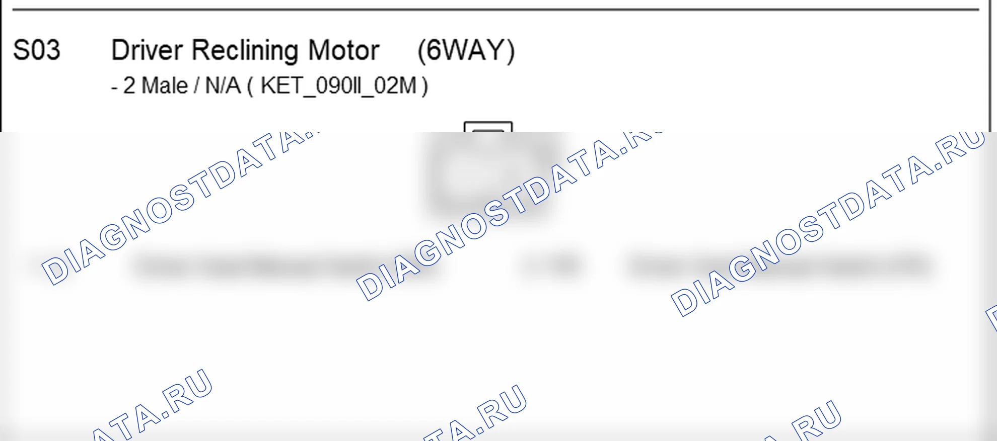 Распиновка разъёма S03 — seat harness. Hyundai ix35 EL