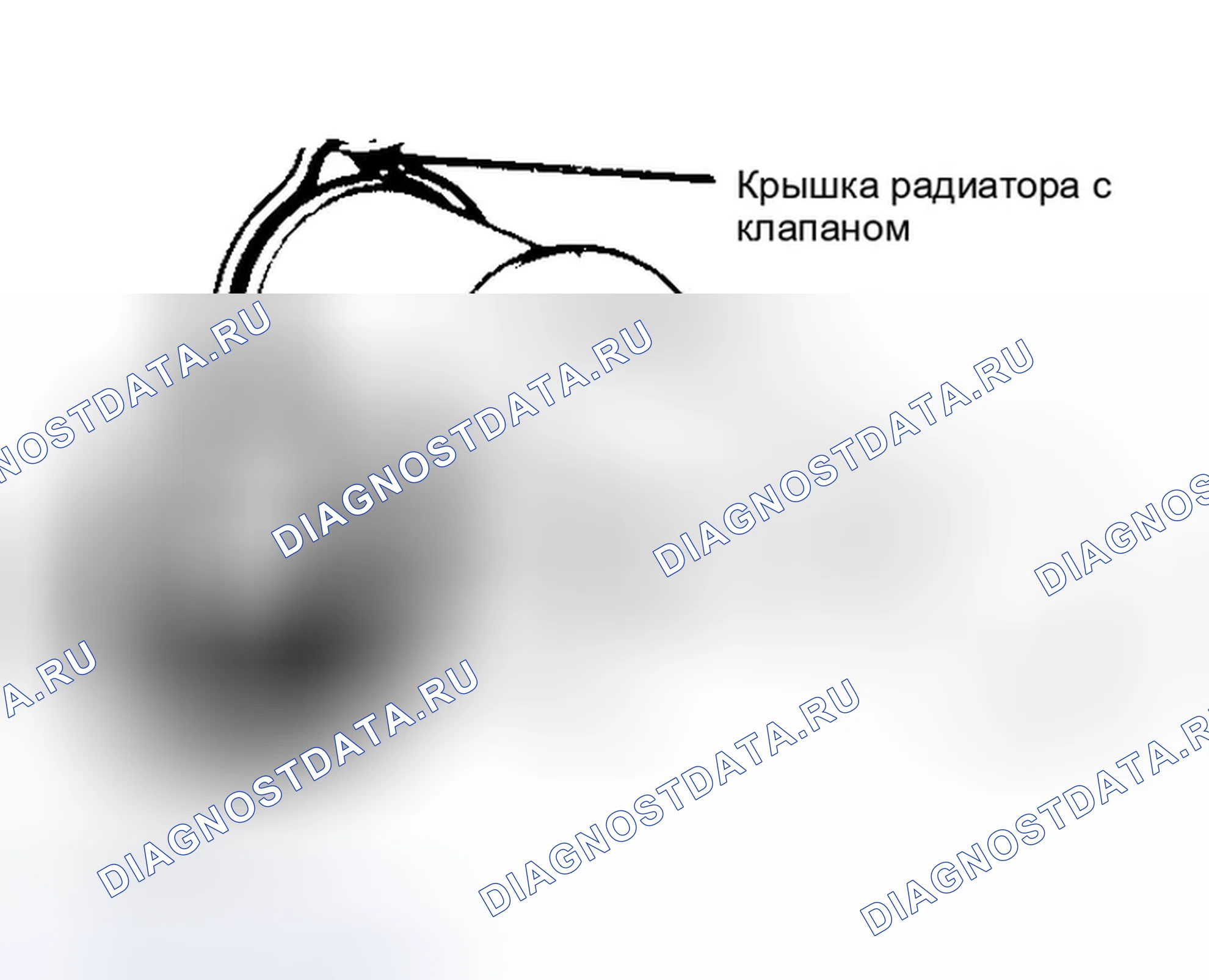 Рис. 2: крышка радиатора для испытания под давлением. Dodge Durango III