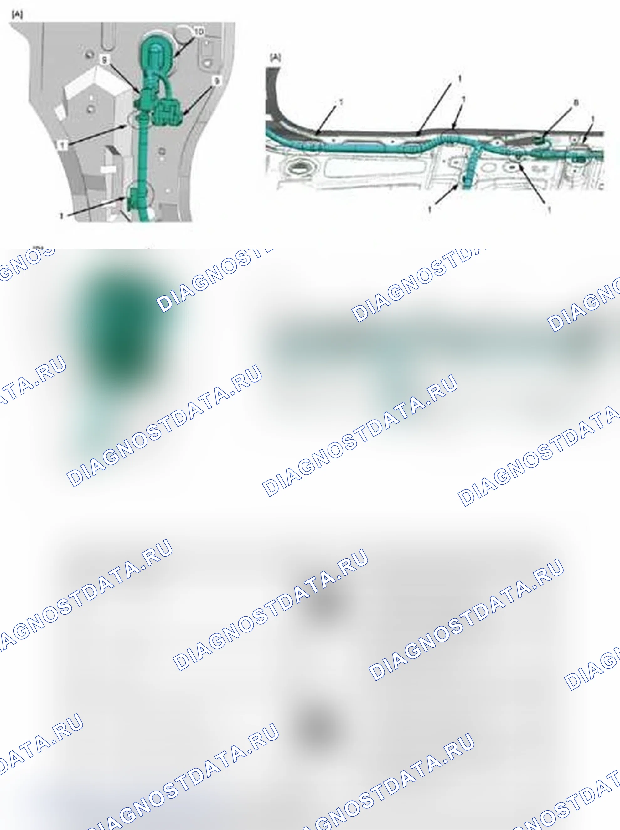 Рис. 136: Жгут приборов/напольный жгут (приборная панель). Suzuki Grand Vitara II рестайлинг