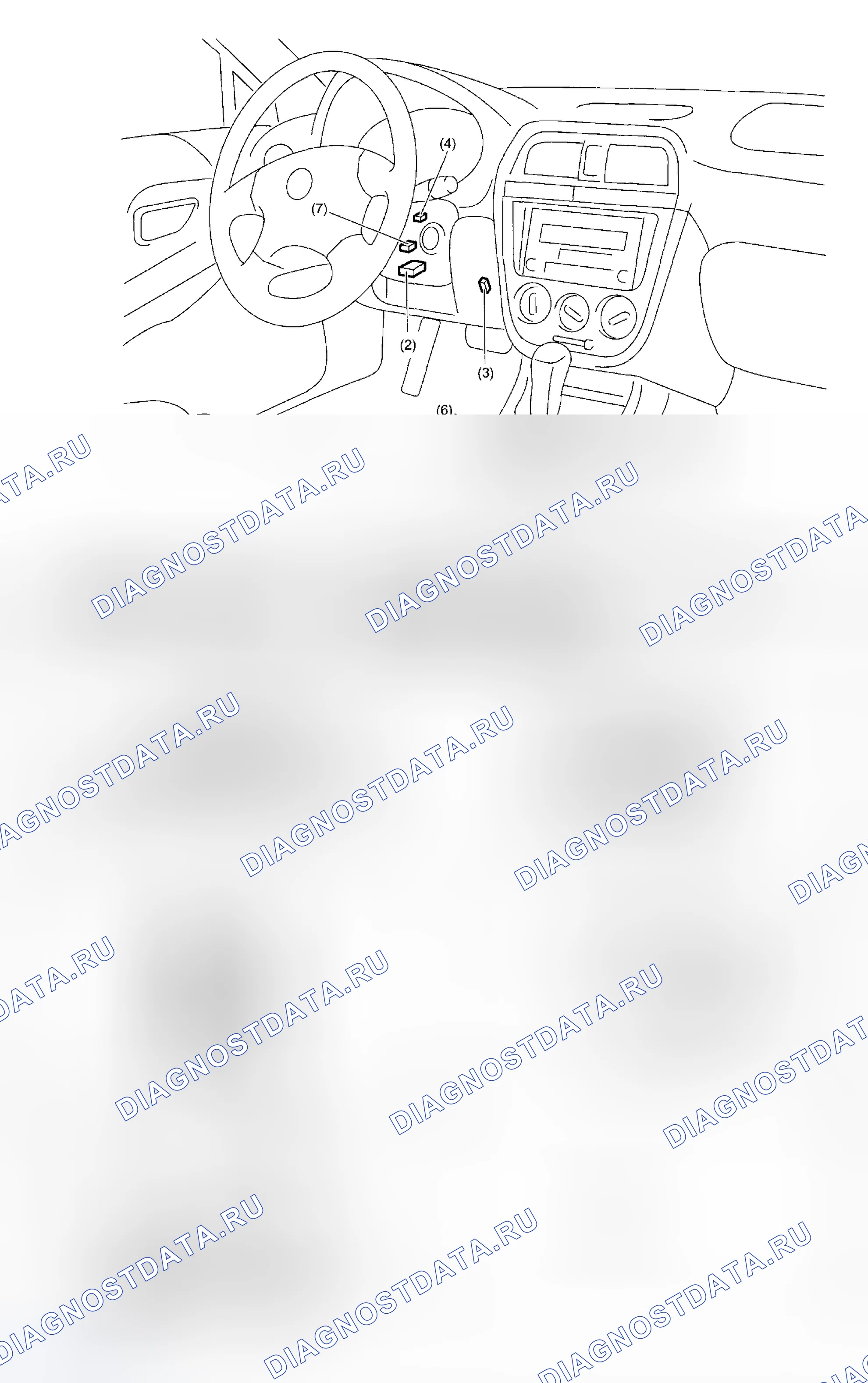 Рис. 64: РАСПОЛОЖЕНИЕ. Subaru Impreza GD/GC/GG рестайлинг