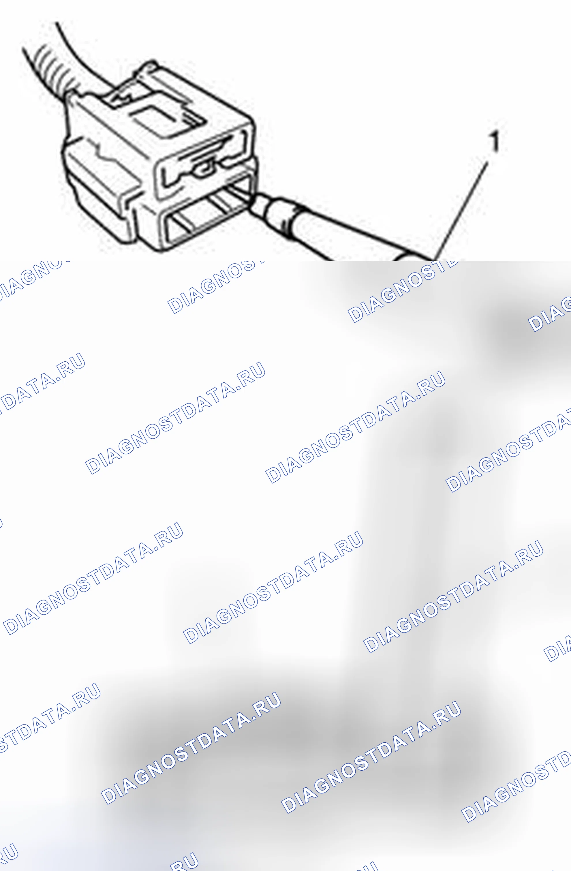 Рис. 2: Проверка натяжения контактов клемм с помощью адаптера. Suzuki SX4 I рестайлинг