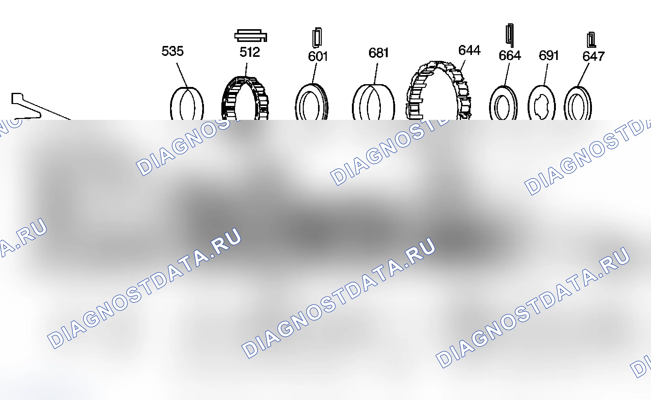 Рис. 88: Расположение компонентов. Chevrolet Chevy Express G2500 