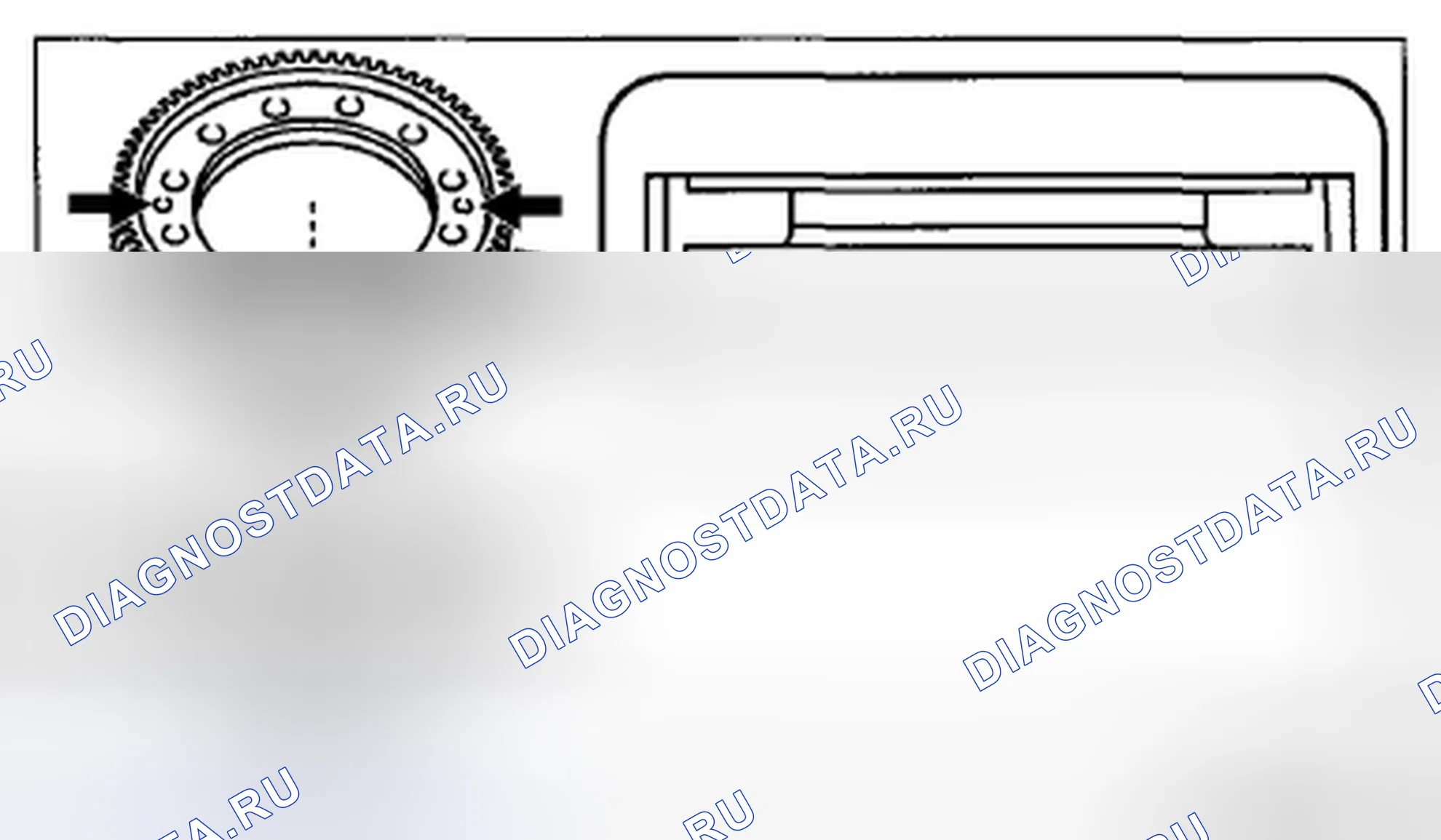 Рис. 603: Примечание к узлу зубчатого венца. Mazda 3 BL рестайлинг