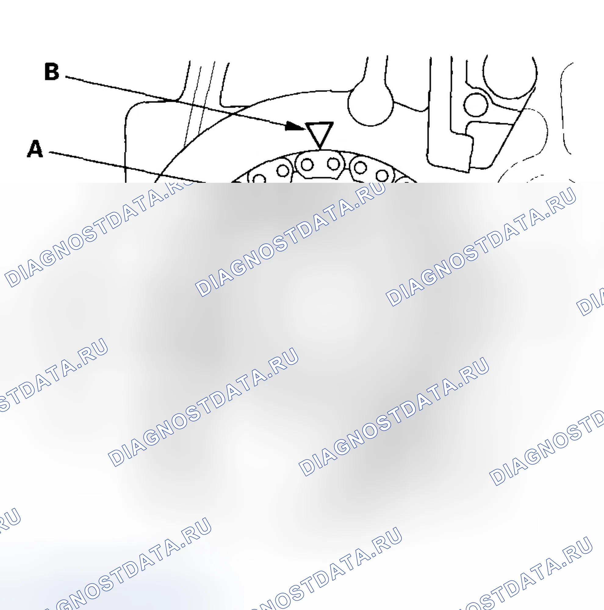 Рис. 101: Установка кулачковой цепи. Honda Accord VII