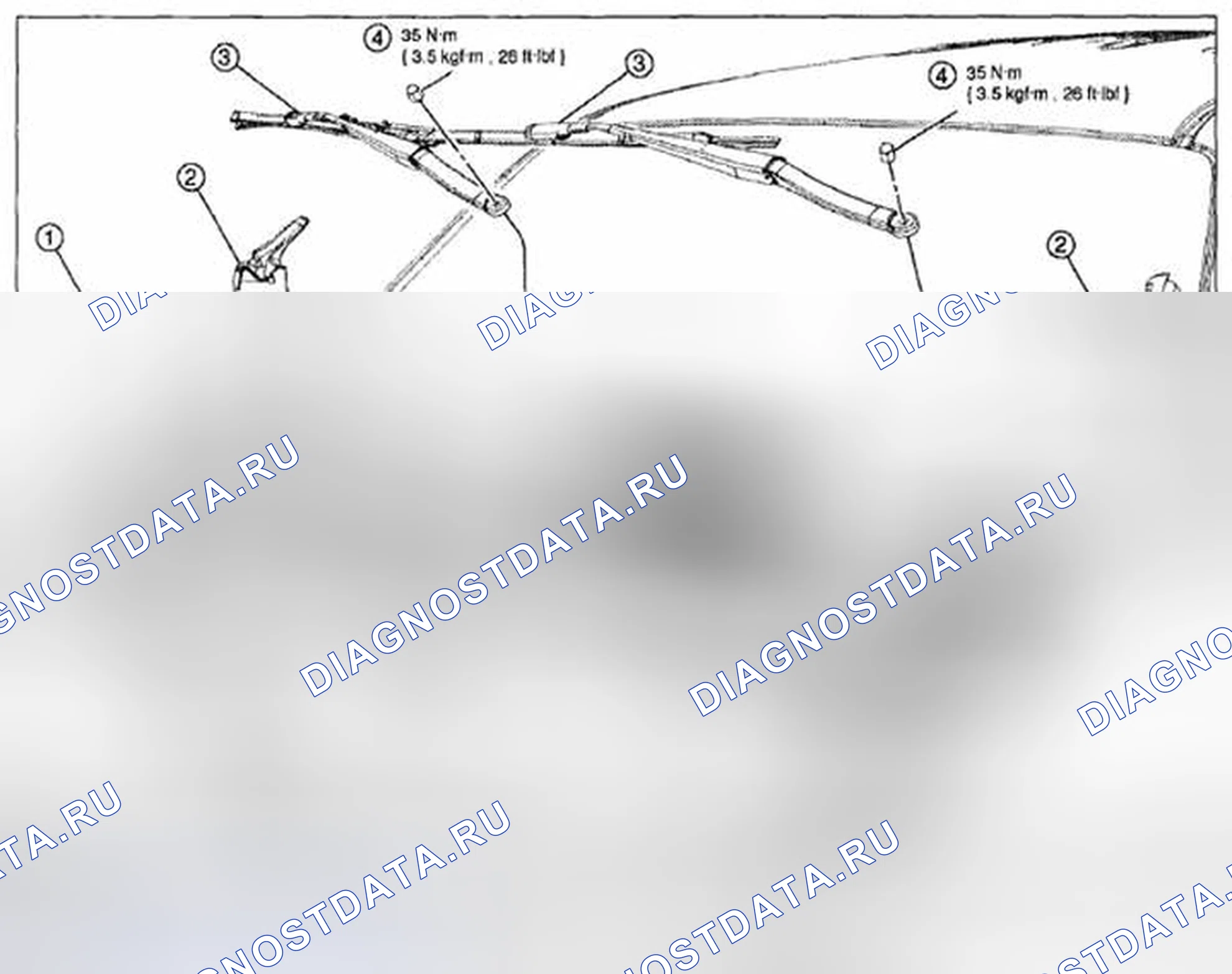 Рис. 33: ДЕМОНТАЖ / МОНТАЖ РЕШЕТКИ ПАНЕЛИ КАПОТА. Mazda Tribute II