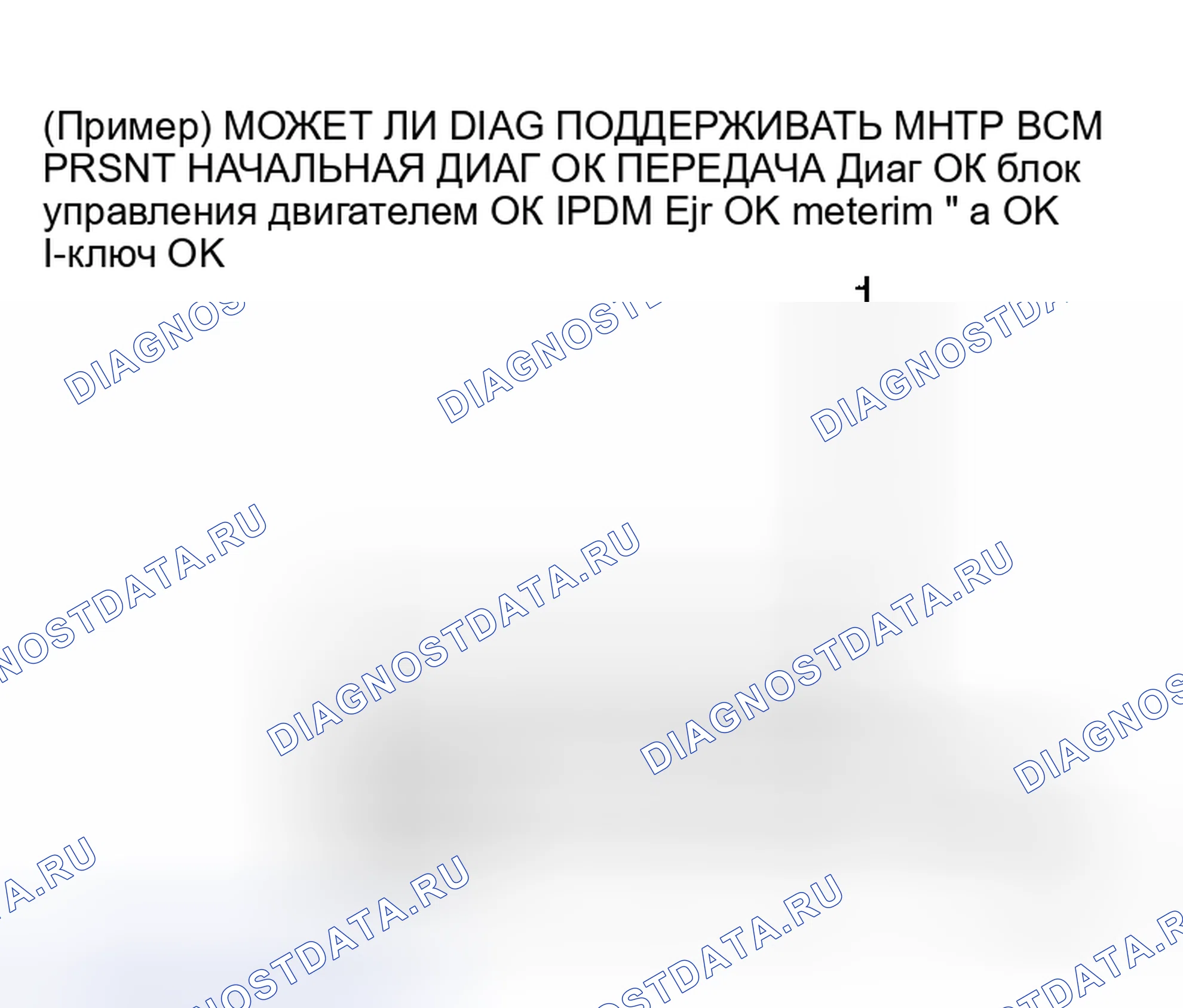 Рис. 21: ОПИСАНИЕ ЭКРАНА " CAN DIAG SUPPORT Mntr " ДЛЯ BCM. Honda NSX I