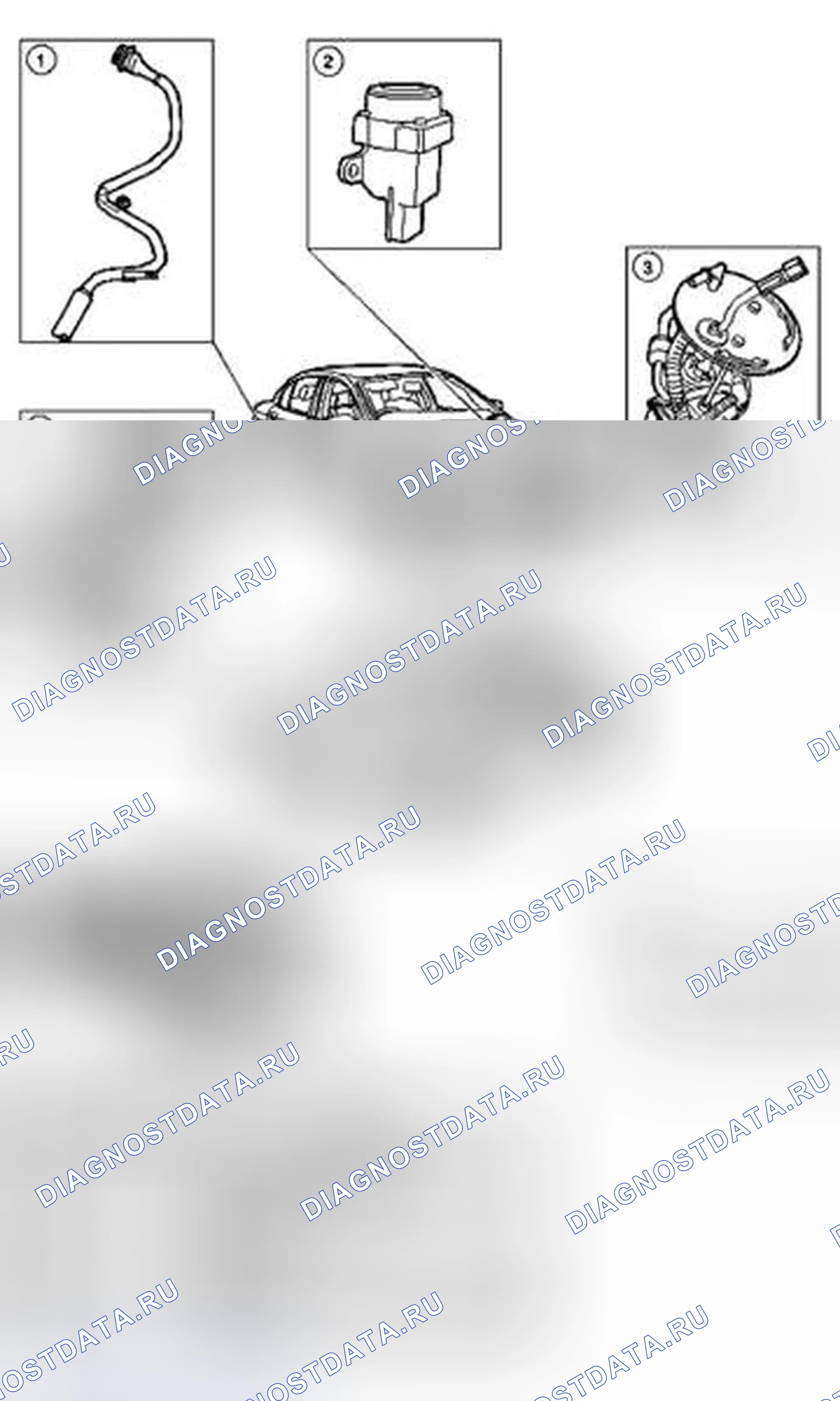 Рис. 39: Автомобили с двигателем 2.5L или 3.0L. Jaguar X-type I