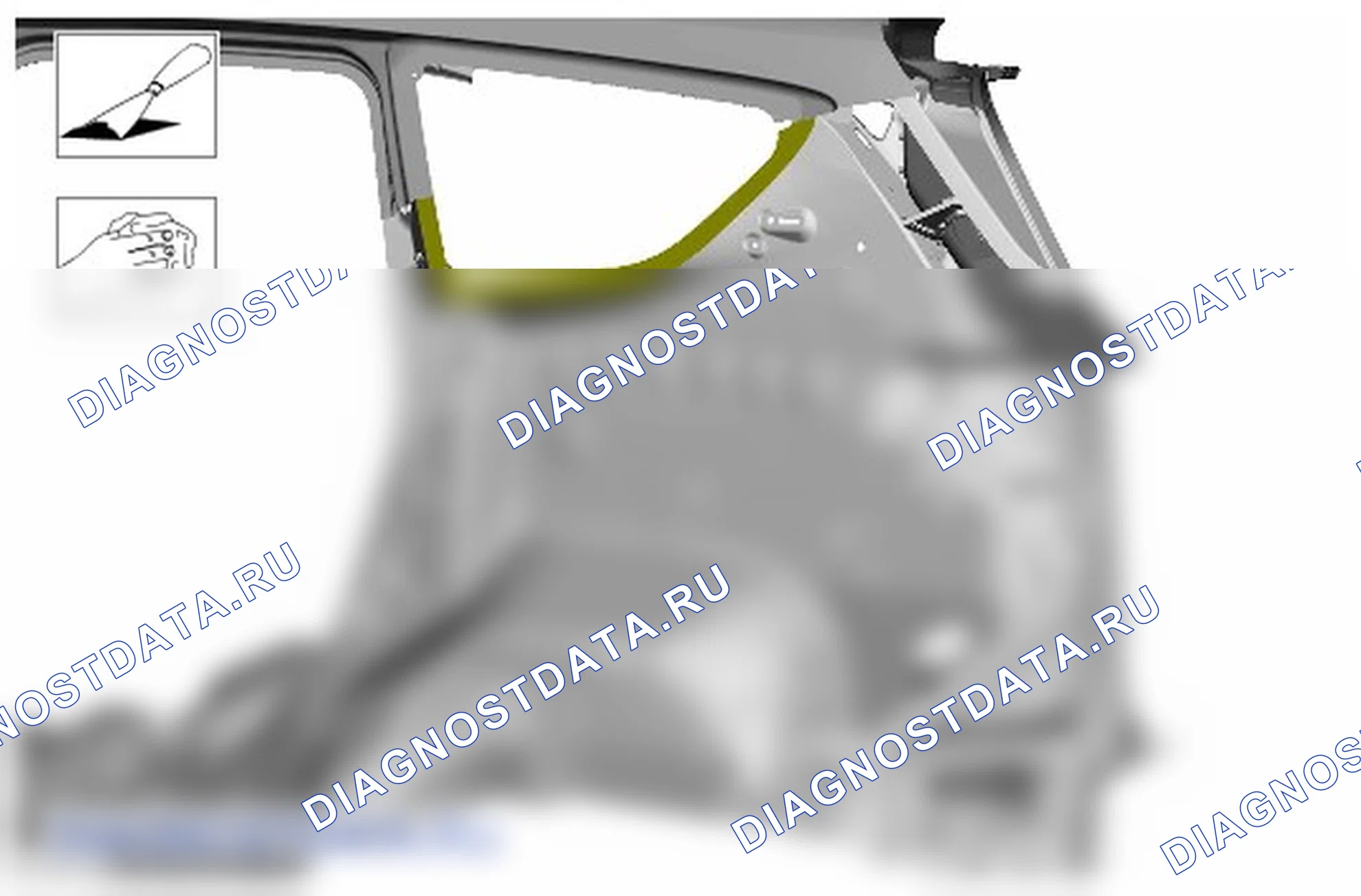 Как снять и установить левую панель задней боковой части кузова. Ford Kuga II
