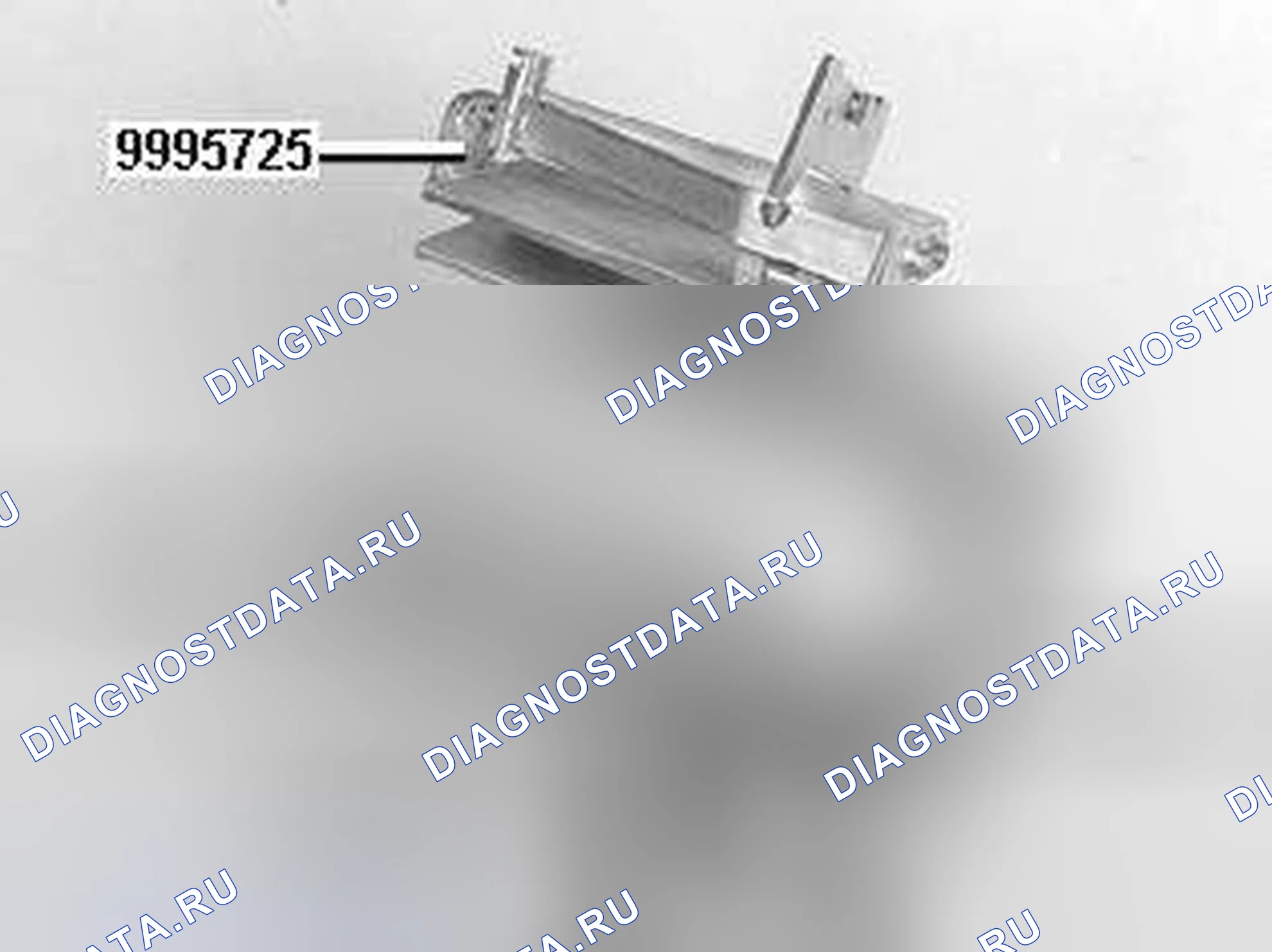 Рис. 1316: Установка приспособления на передвижной домкрат. Volvo S80 I