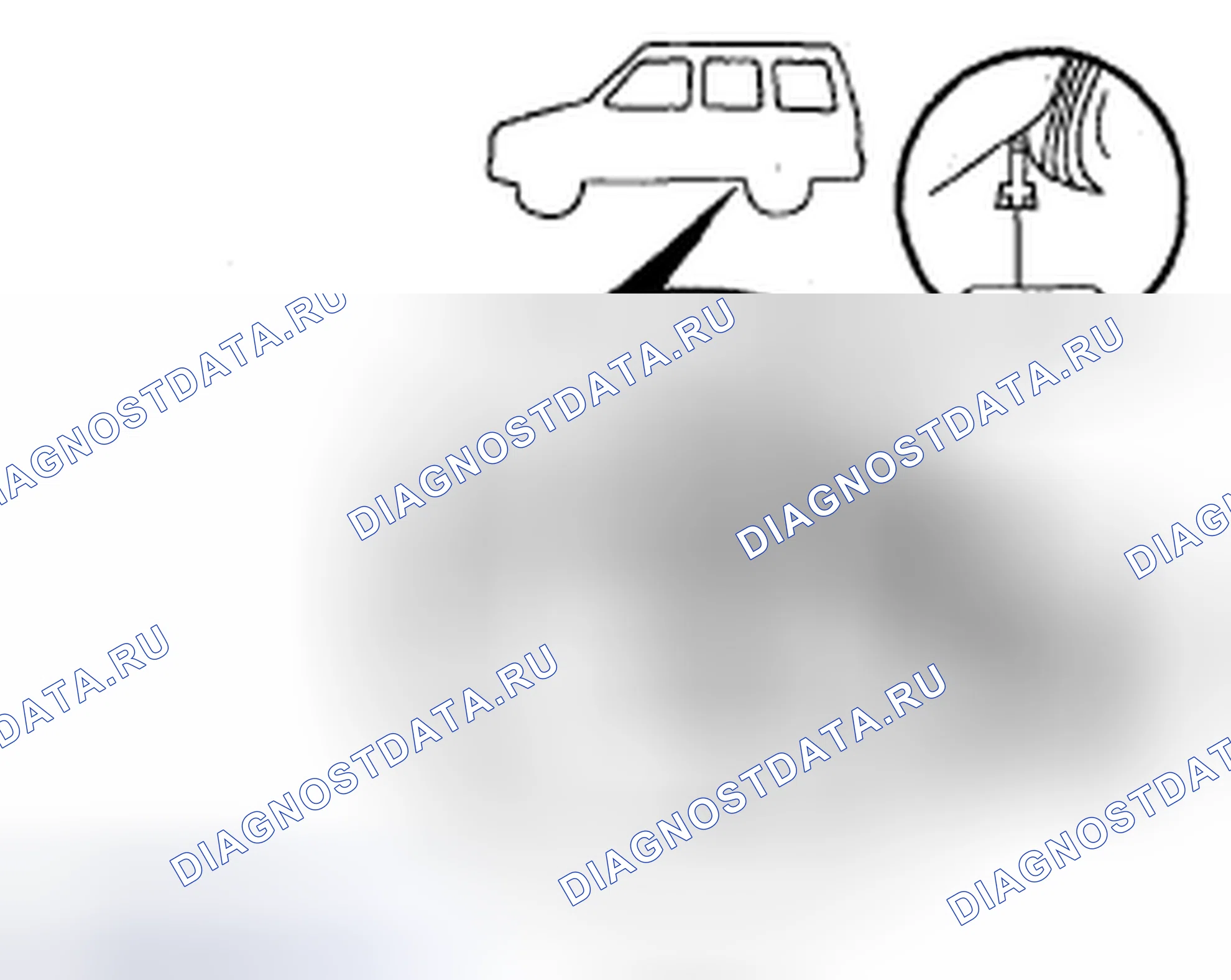 Рис. 94: Подъемные точки - задняя часть. Mazda Tribute II