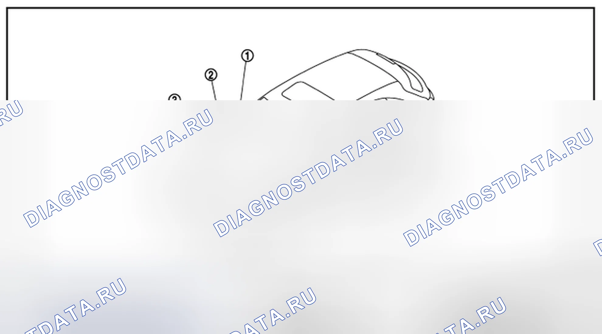 Рис. 17: Расположение компонентов. Infiniti FX37 II рестайлинг