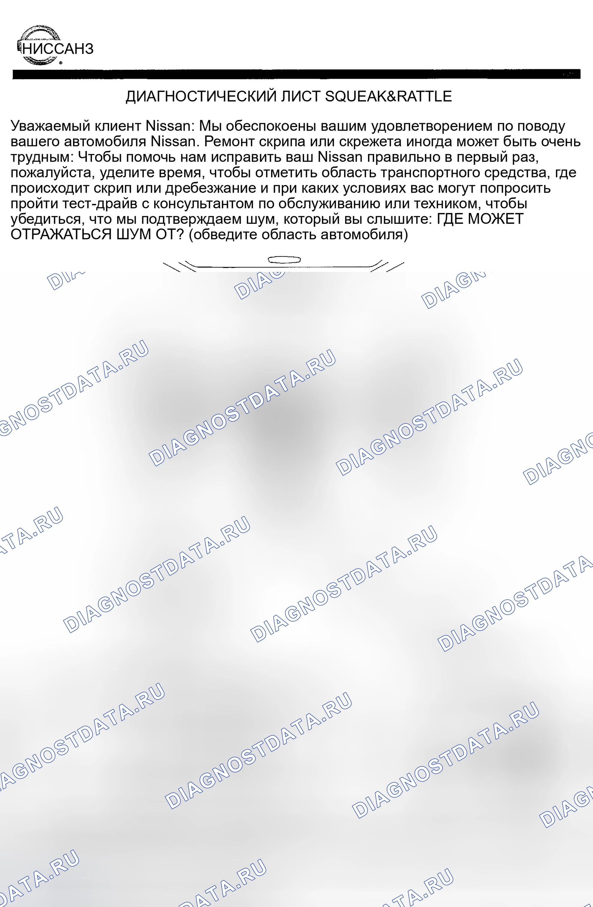Рис. 28: Диагностическая таблица. Honda Odyssey (North America) I