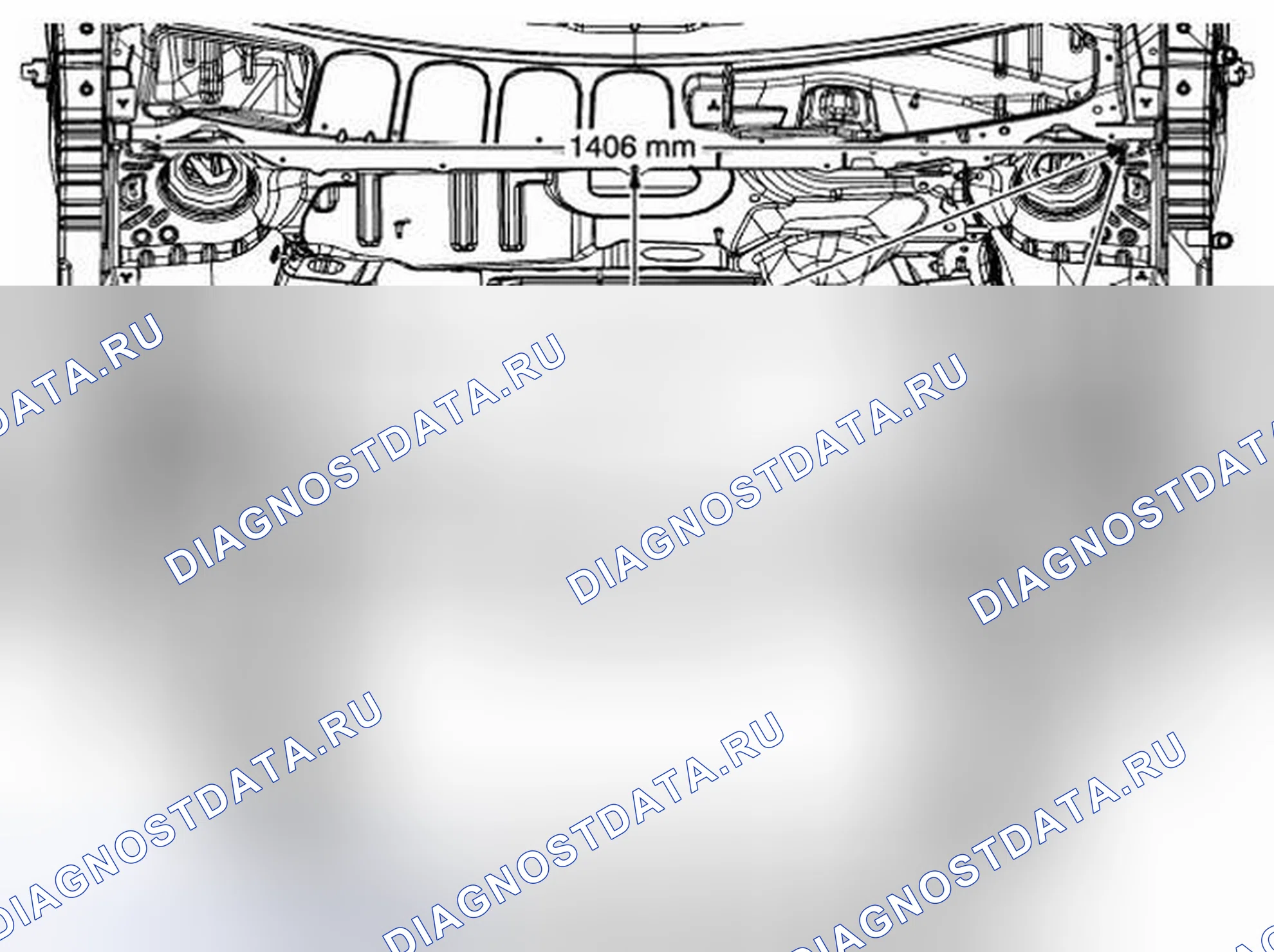 Рис. 89: Размеры проема под капотом. Kia Optima I