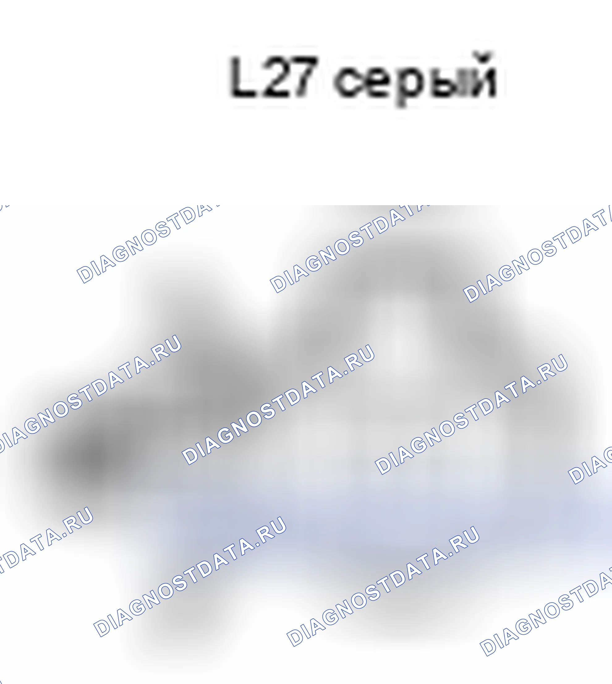 Рис. 442: Вид с торца блока цилиндра замка двери багажного отделения (L27). Toyota Corolla X