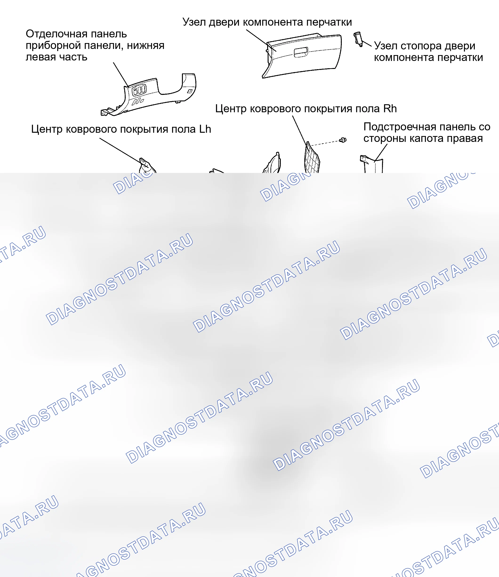 Рис. 206: КОМПОНЕНТЫ. Toyota Sienna II