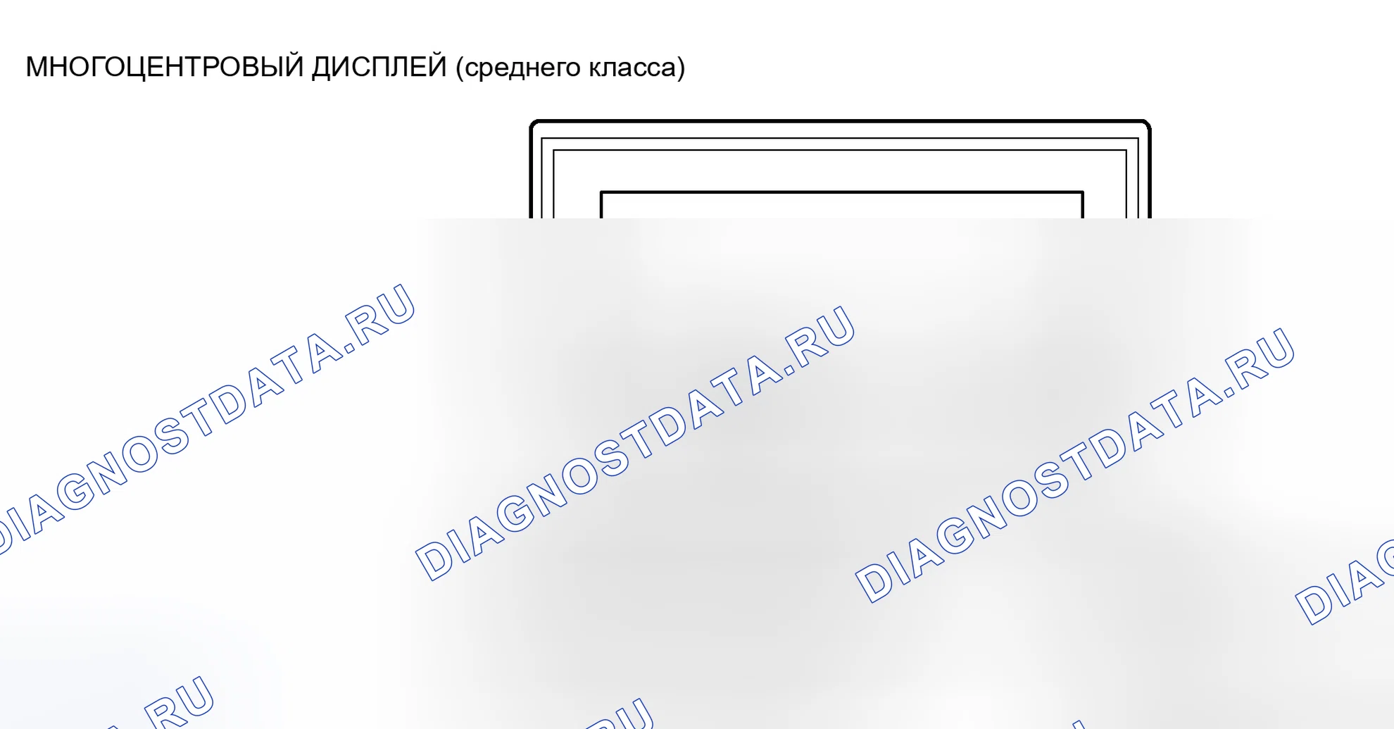 Рис. 222: МНОГОЦЕНТРОВАЯ СИСТЕМА ОТОБРАЖЕНИЯ < ТИП СРЕДНЕГО КЛАССА >. Mitsubishi Endeavor I