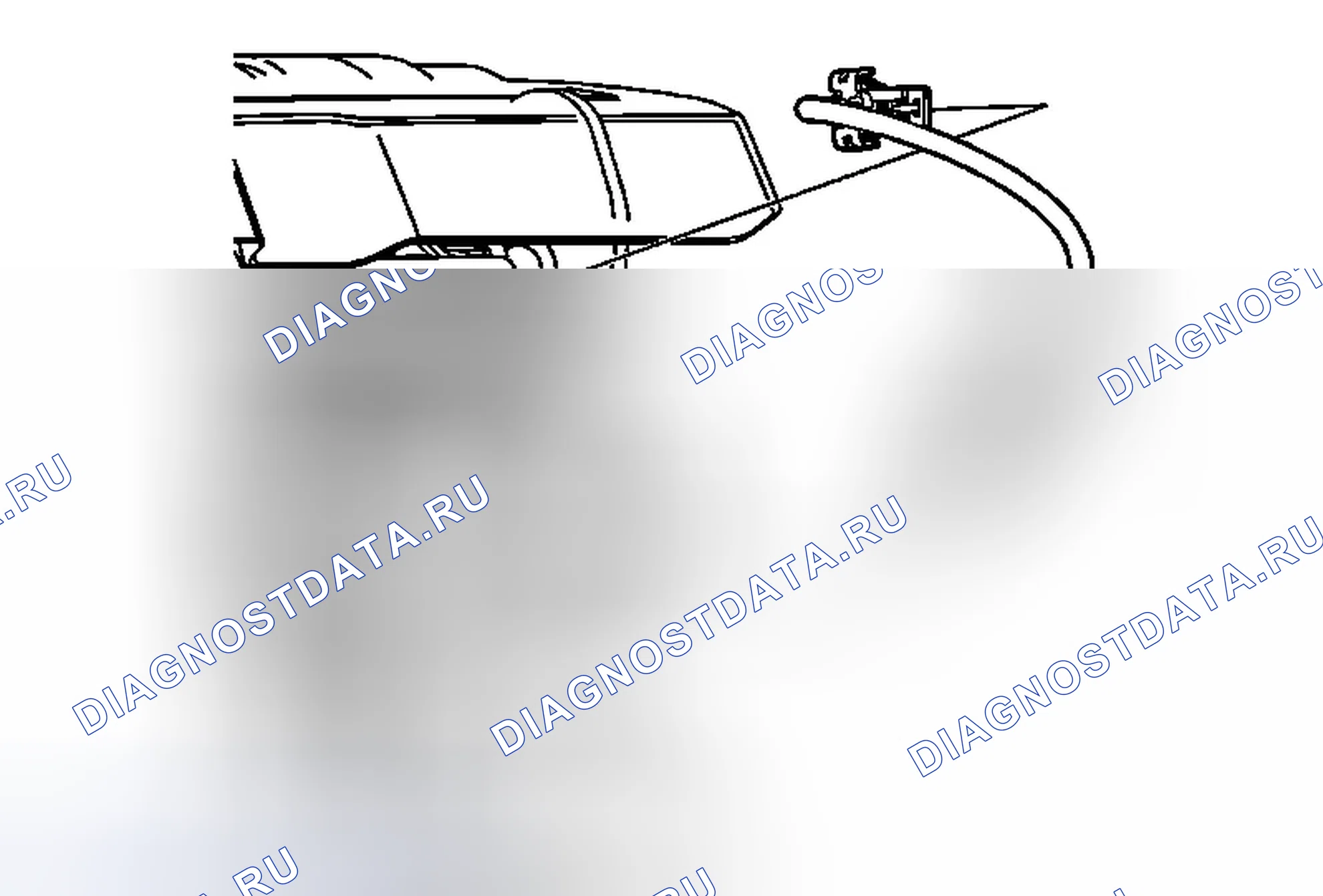 Рис. 58: Замена датчика нагретого кислорода - блок 2, датчик 1 (LF1 или Lfw). Chevrolet Captiva I рестайлинг