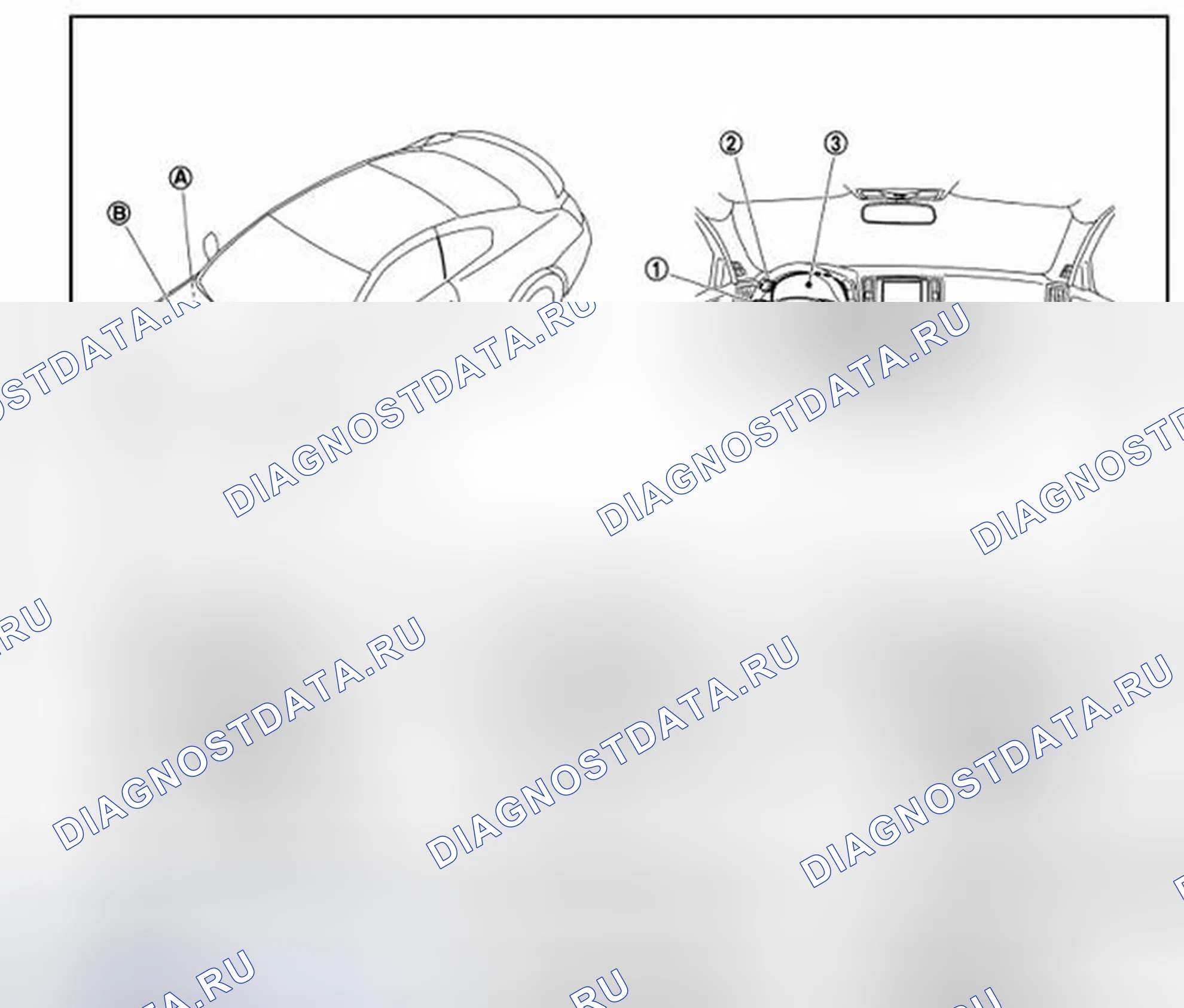 Рис. 200: Расположение компонентов. Infiniti G37 IV рестайлинг