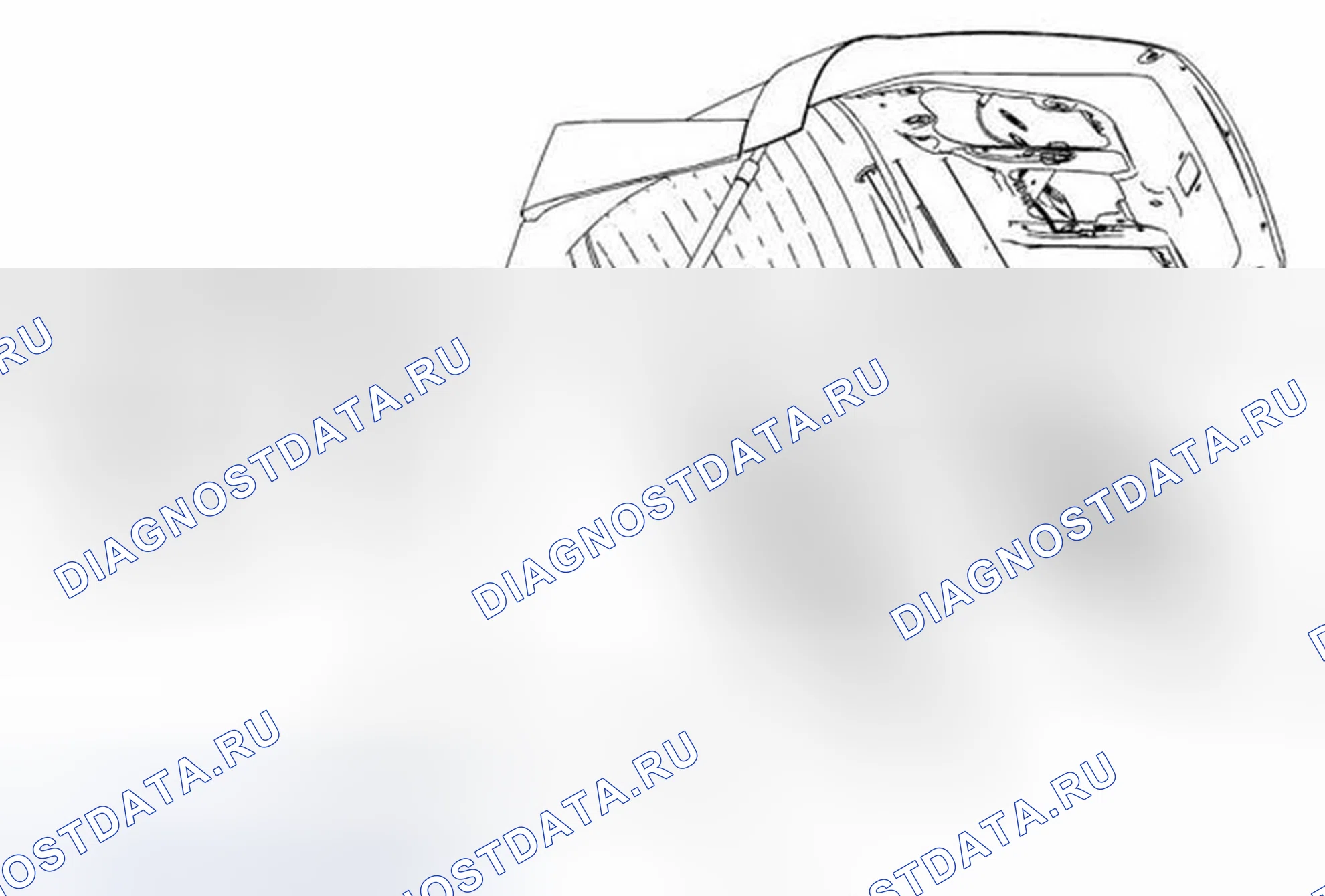 Рис. 19: Замена двигателя стеклоочистителя заднего окна (хэтчбек). Chevrolet Sonic I