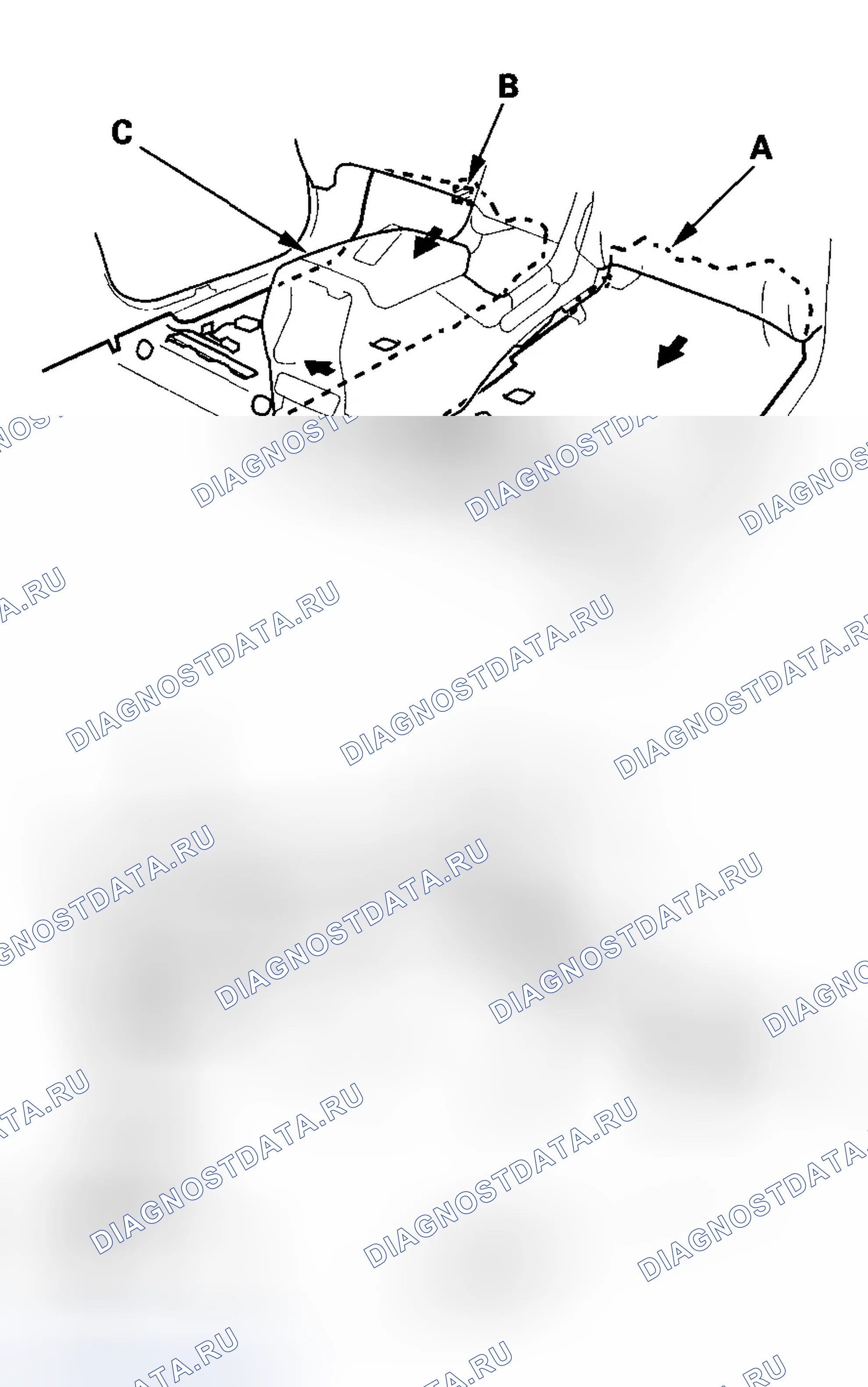 Рис. 47: Замена ковра. Honda Pilot I