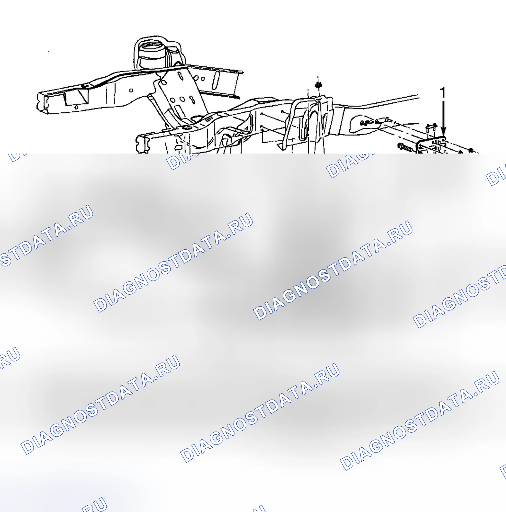 Рис. 1: ОПИСАНИЕ передней подвески. Ford Excursion I
