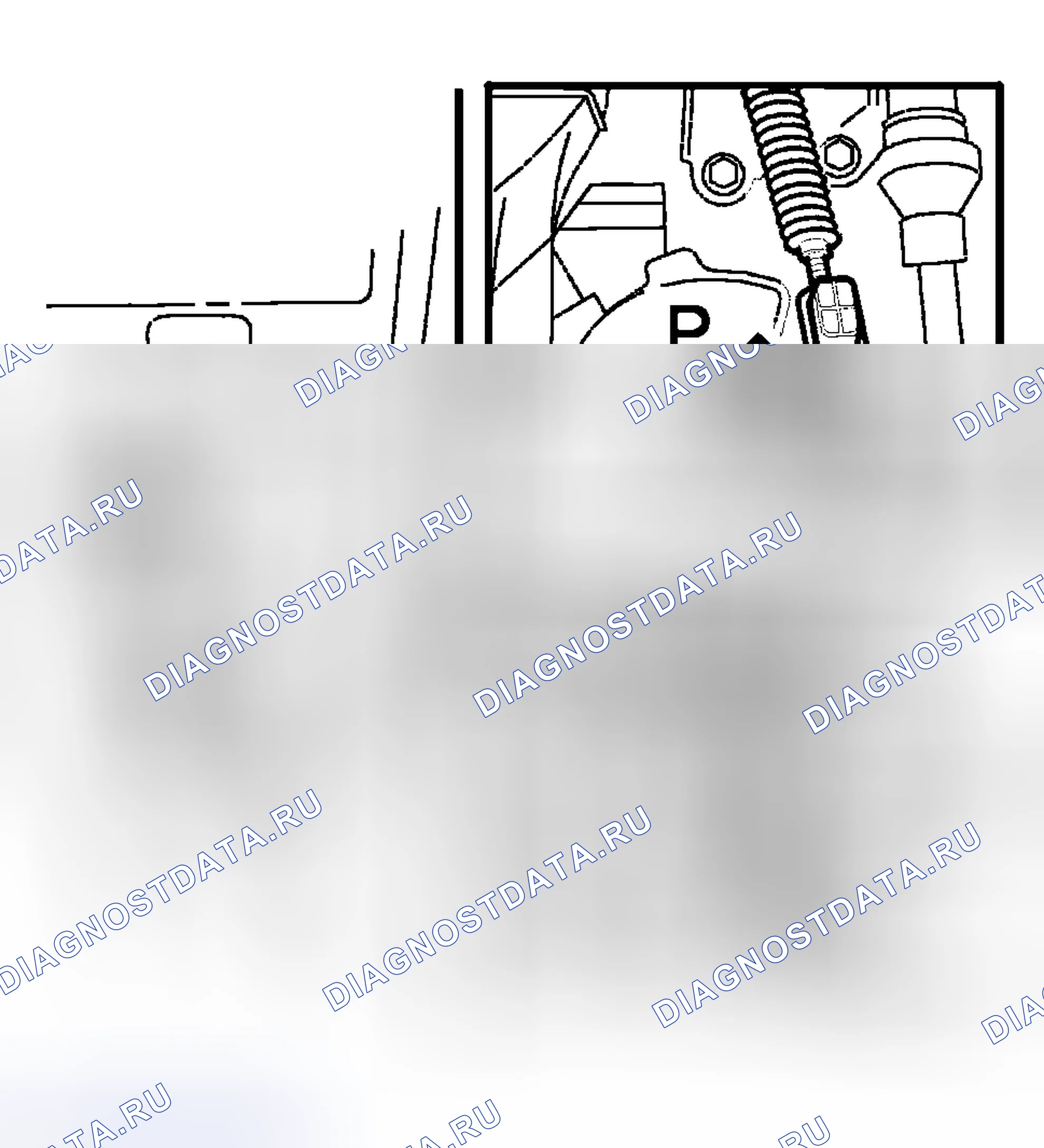 Рис. 76: Проверка положения P. Volvo C70 I