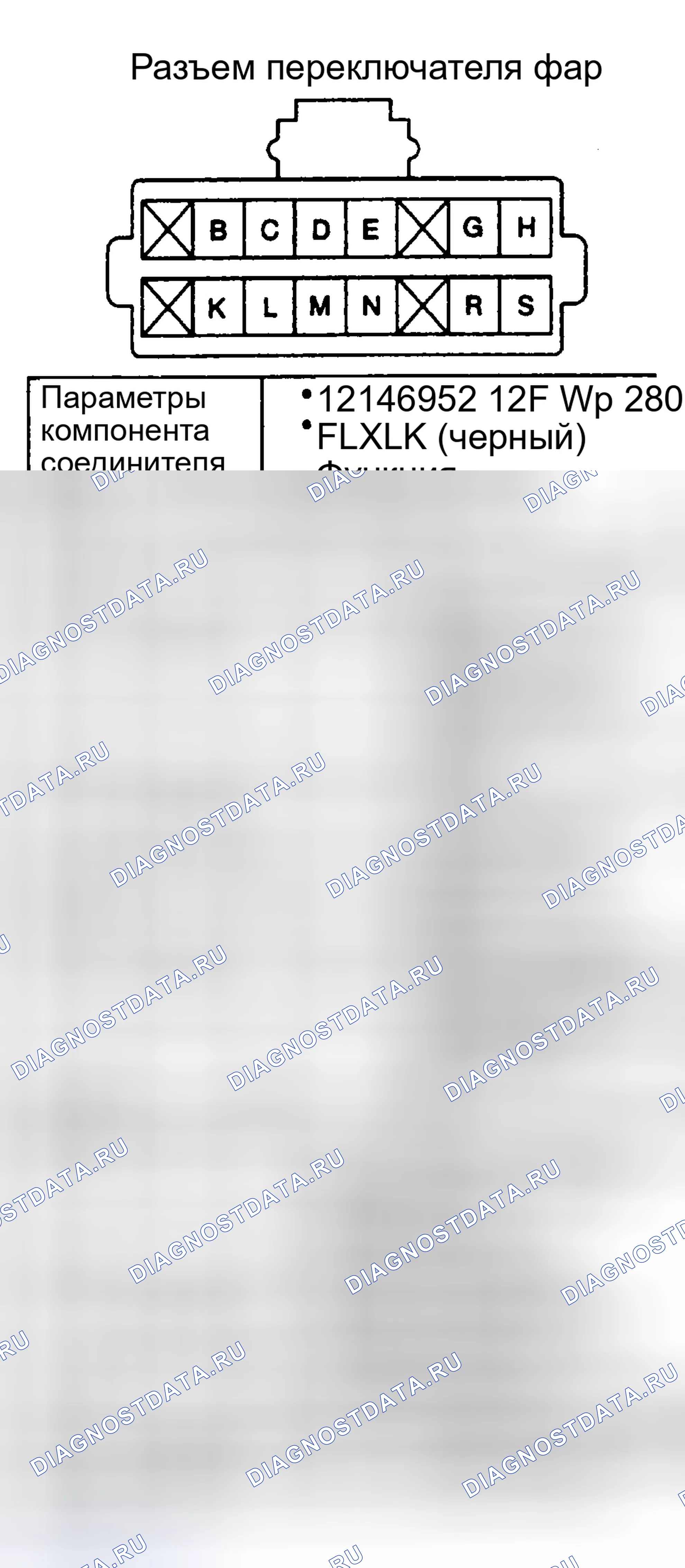 Рис. 174: ВЫКЛЮЧАТЕЛЬ ФАРЫ. Chevrolet Chevy Express G1500 