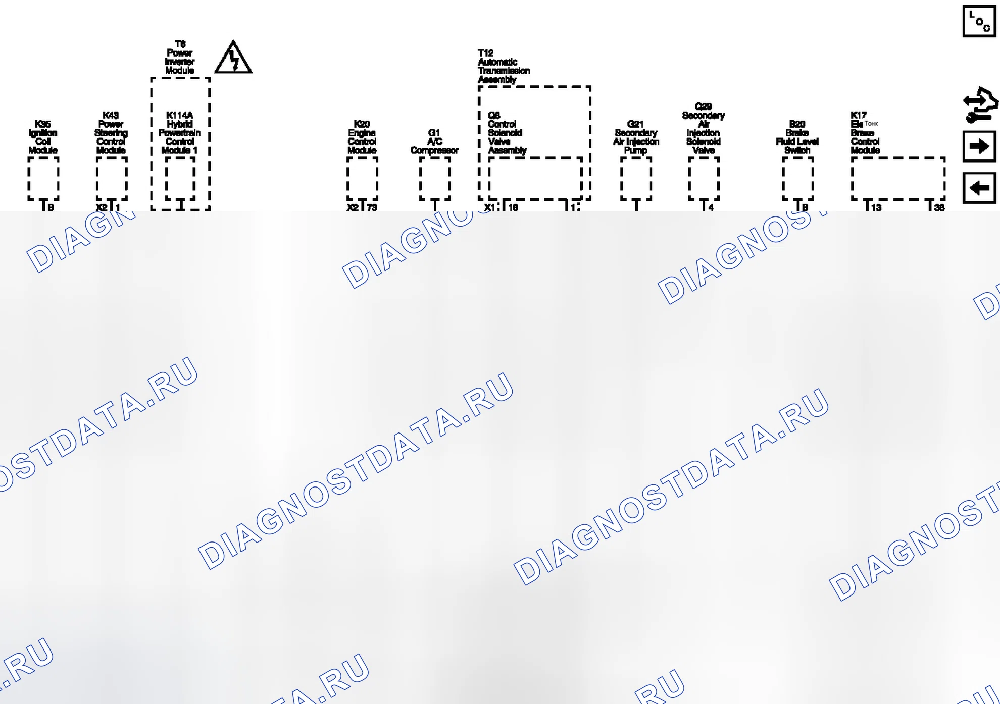 Рис. 184: Схемы соединений G106, G107, G109, G110, G112, G113 и G117. Chevrolet Volt I