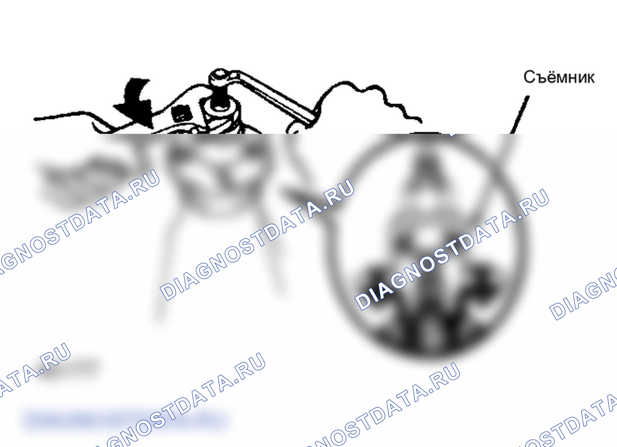 Рис. 6: Демонтаж фланца шестерни. Toyota 4Runner I