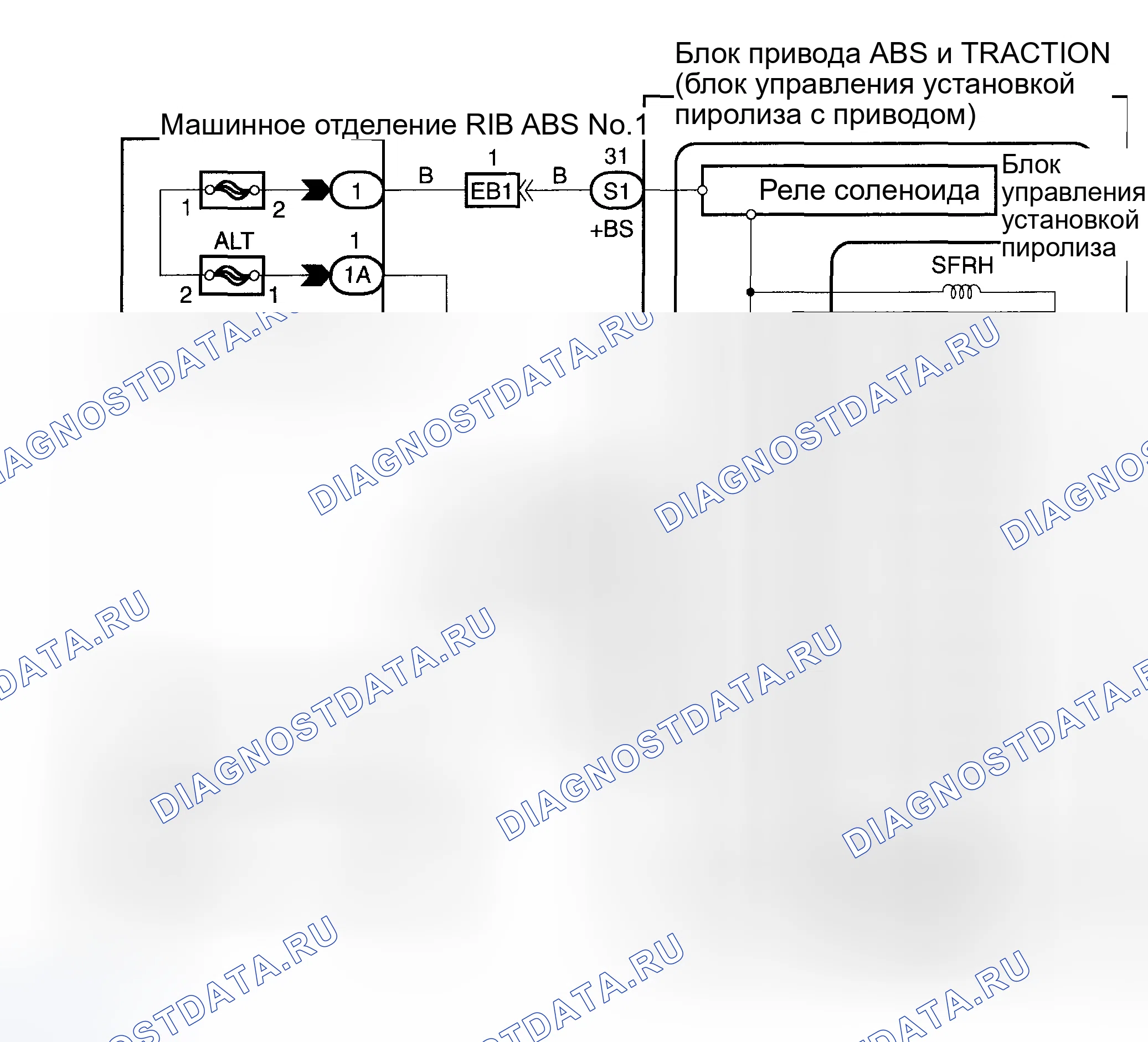 Рис. 159: электросхема. Toyota Corolla IX рестайлинг