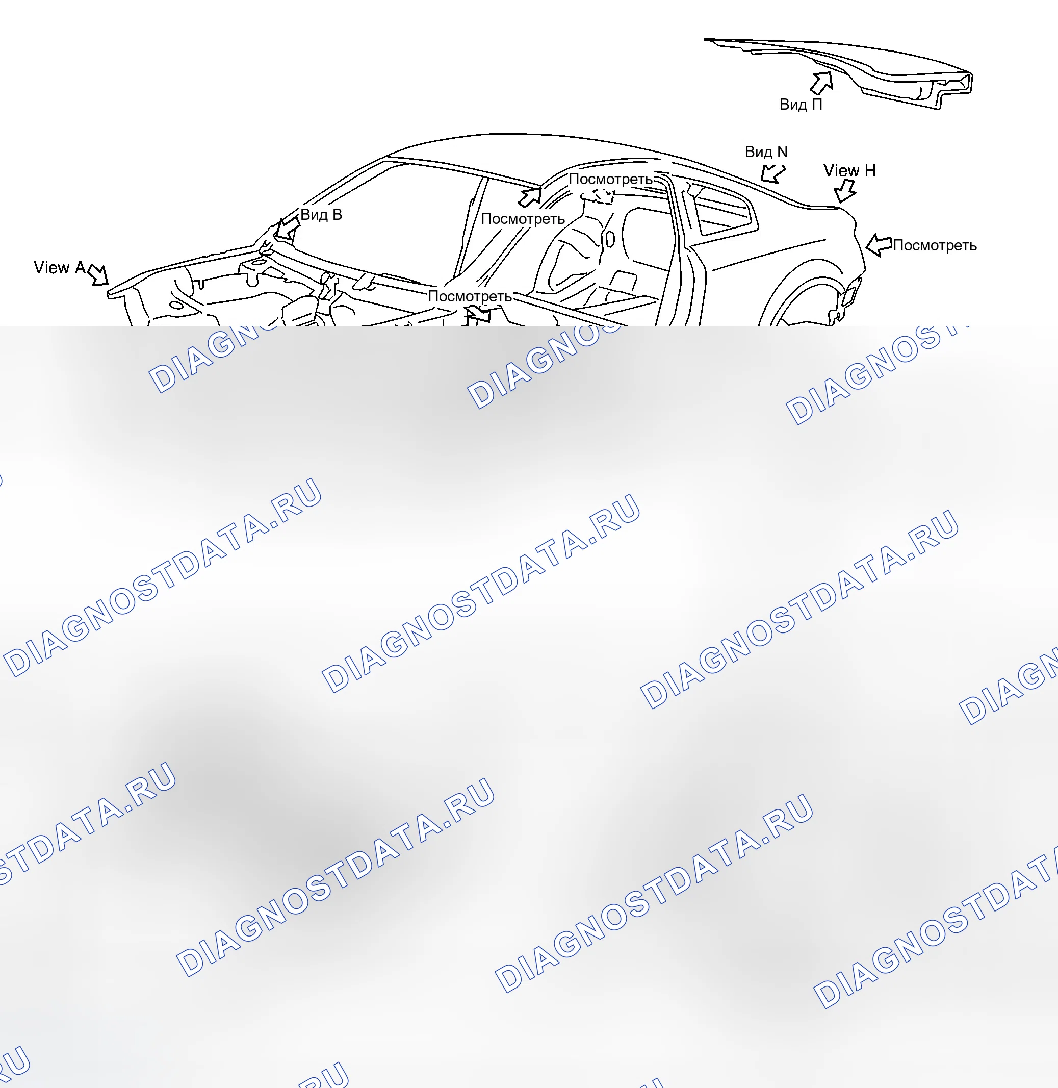 Рис. 237: ОПИСАНИЕ наружных кузовных панелей. Infiniti G35 III