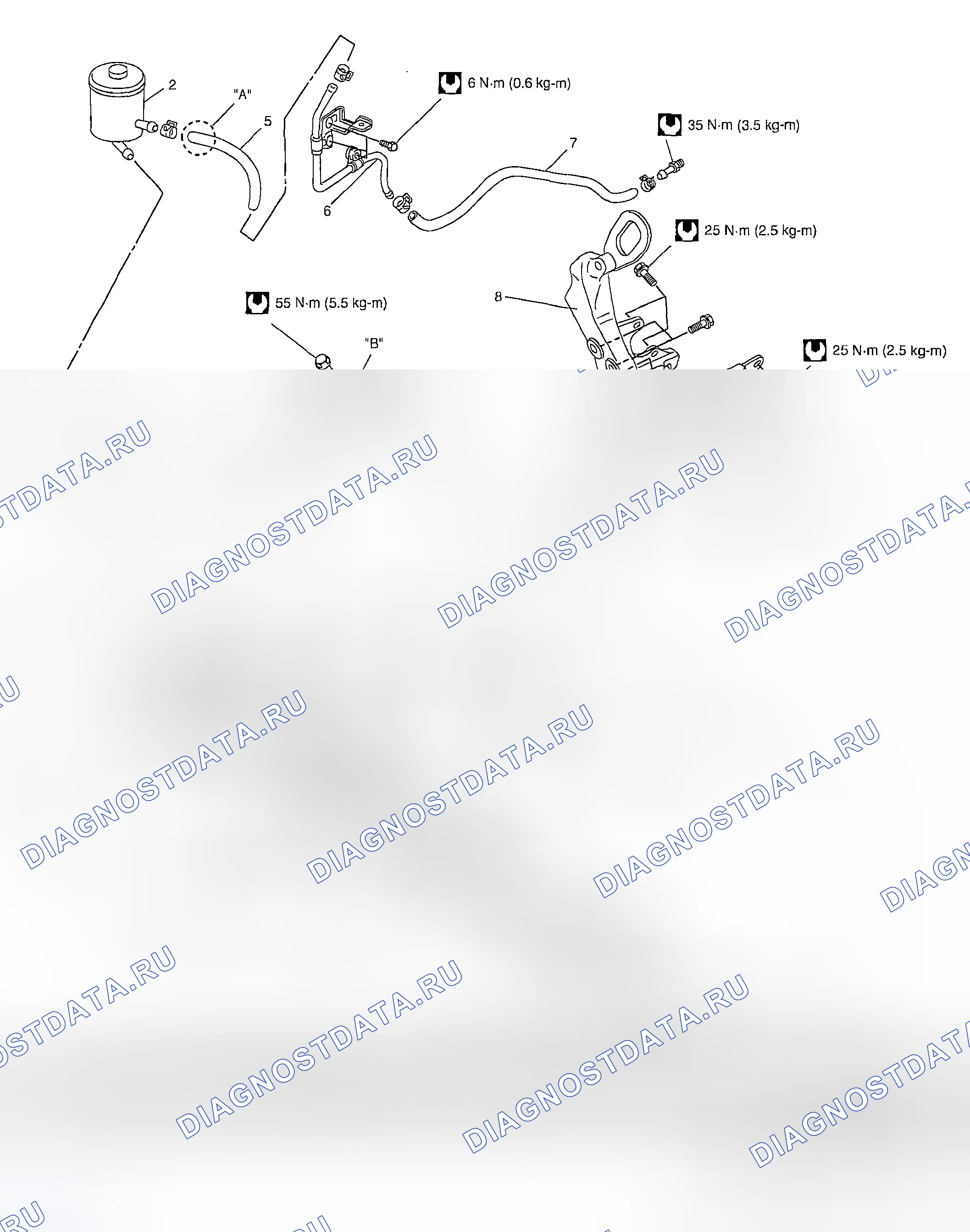 Рис. 15: Компоненты насоса P/S. Suzuki Aerio I