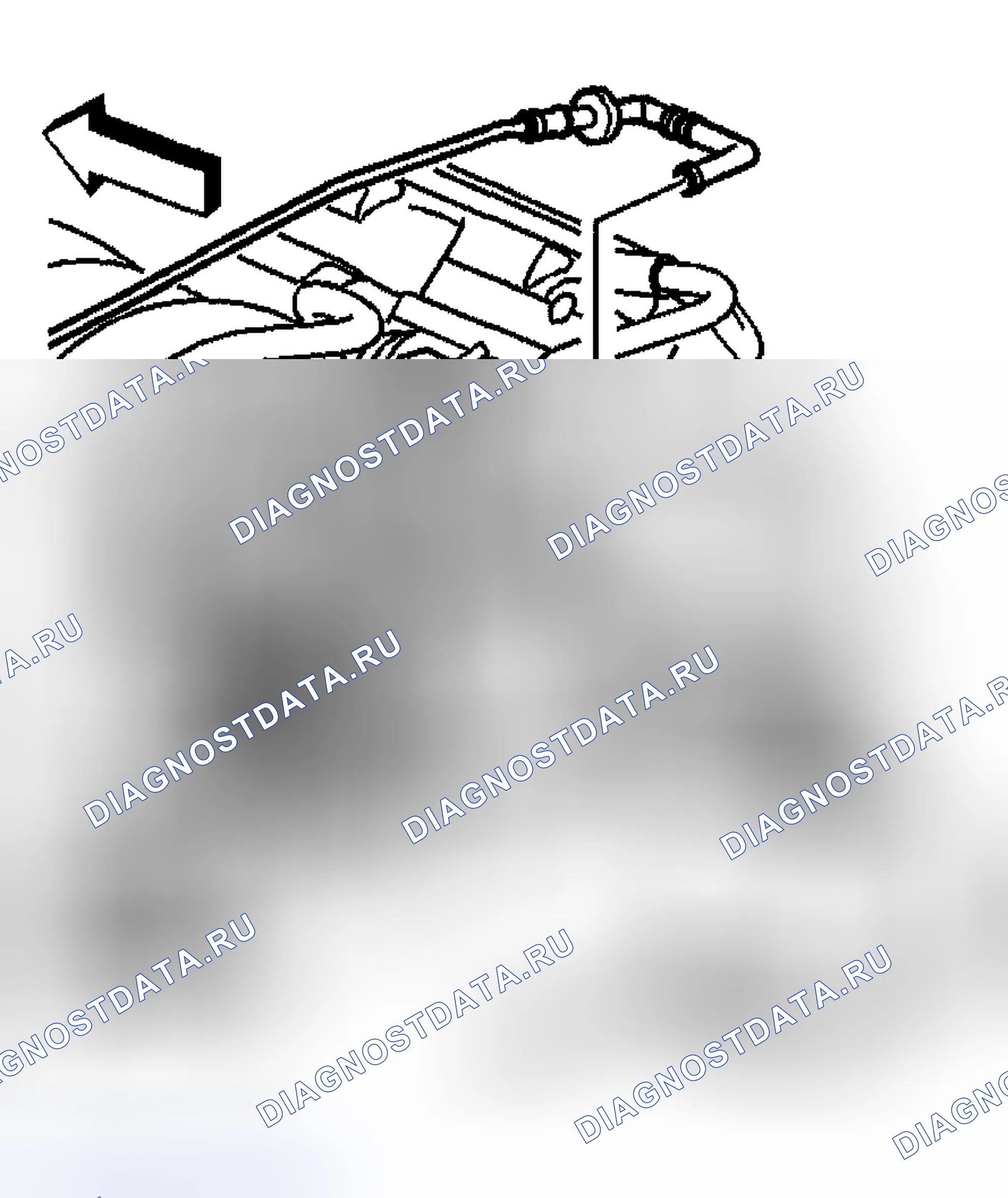 Рис. 958: Демонтаж выпускного коллектора - слева (с RPO NC1 или xtegx1) NF7. Hyundai Terracan I