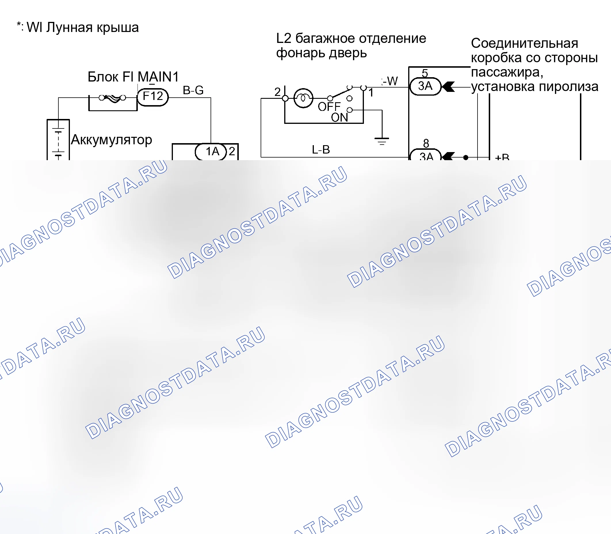 Рис. 45: электросхема. Toyota RAV4 II рестайлинг