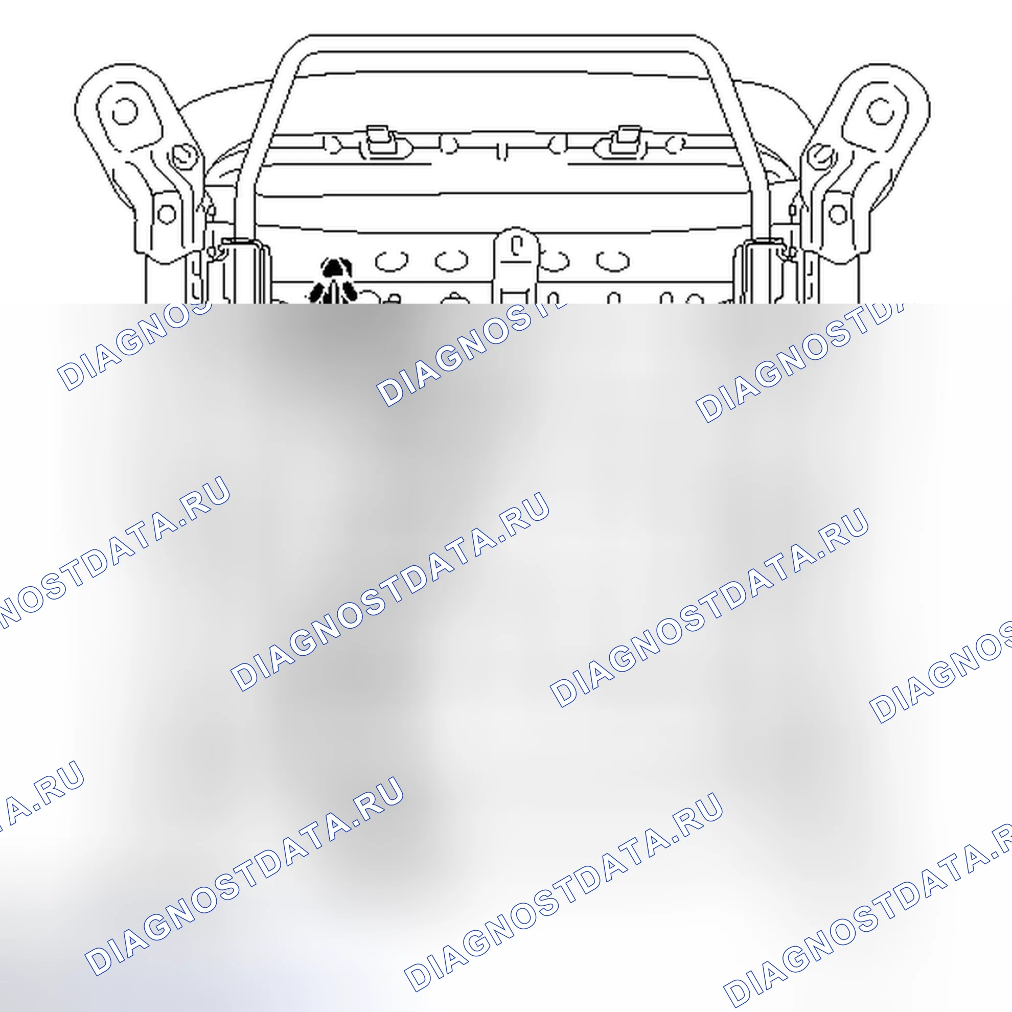 Рис. 351: ДЕМОНТАЖ. Toyota Camry XV40 рестайлинг