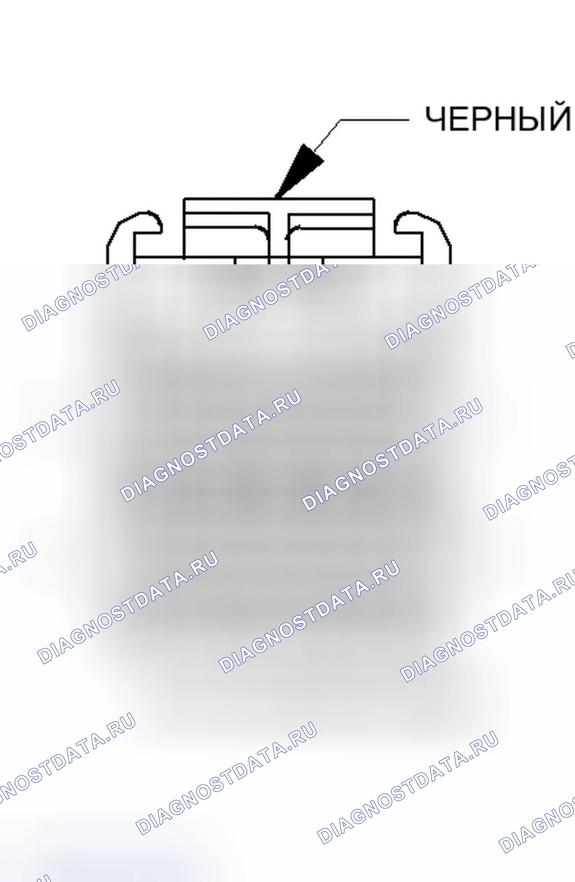 Рис. 40: Вид с торца соединителя со стороны купола (кроме основания) (C312). Chrysler Pacifica CS
