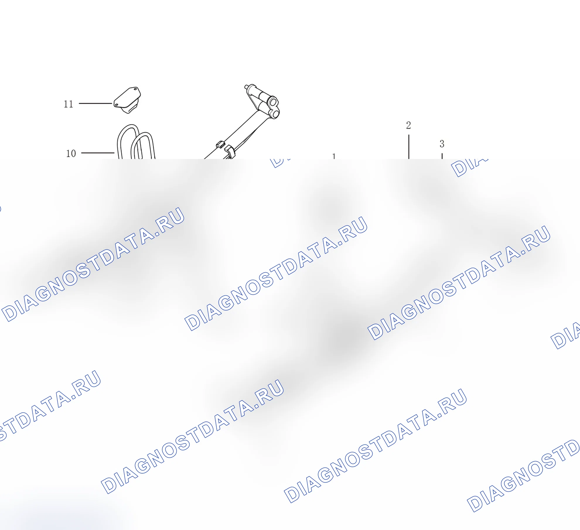 Схема расположения задней подвески — Great Wall King-Kong-Cannon. Great-Wall King Kong Cannon I