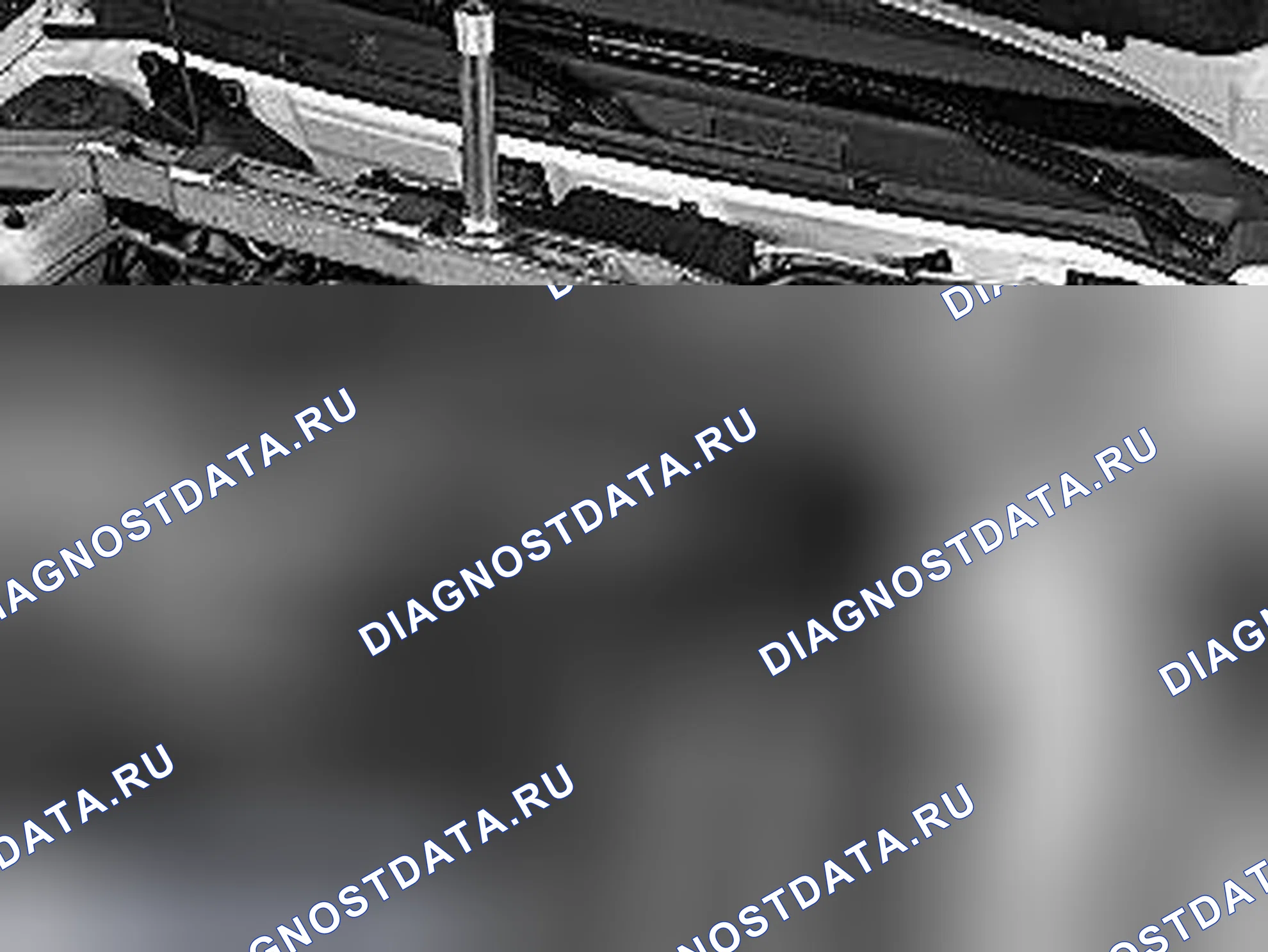 Рис. 207: Установка подъемных балок. Volvo V40 I рестайлинг