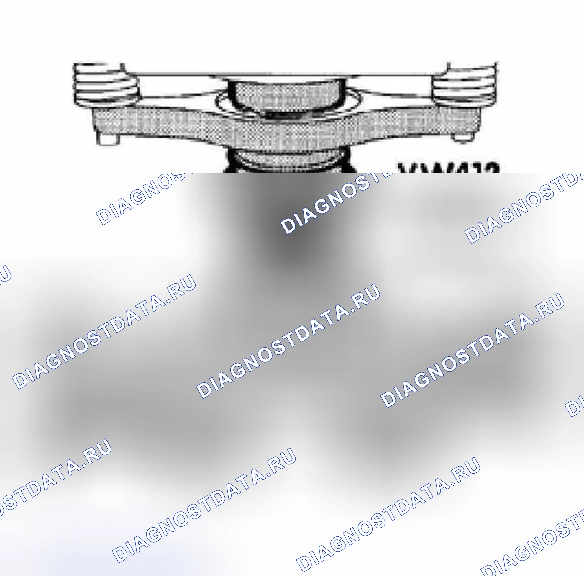 Рис. 36: Снятие подшипникового узла. Volkswagen Golf Mk3