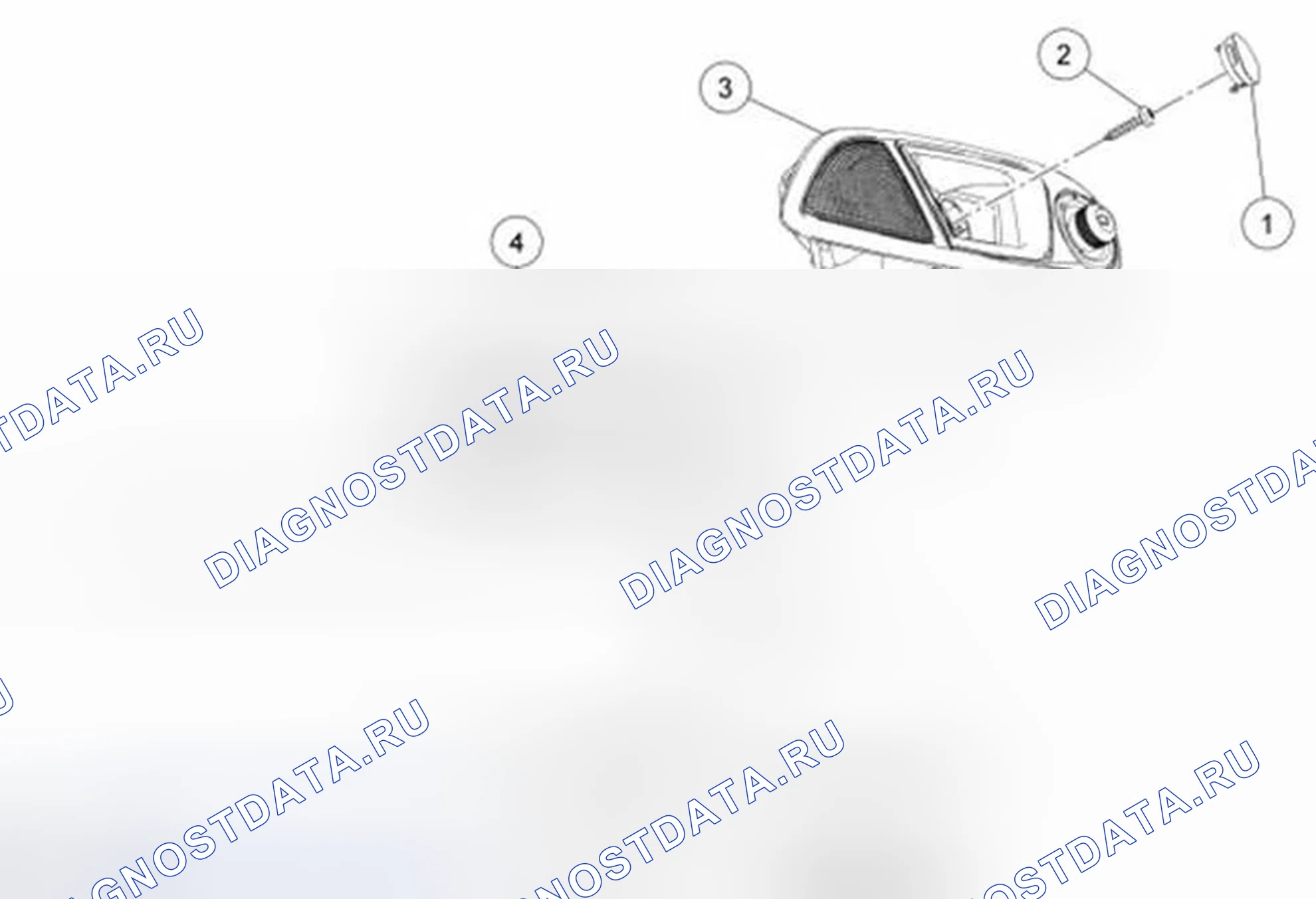 Рис. 97: Внутренняя ручка двери - передняя. Ford Fiesta Mk6