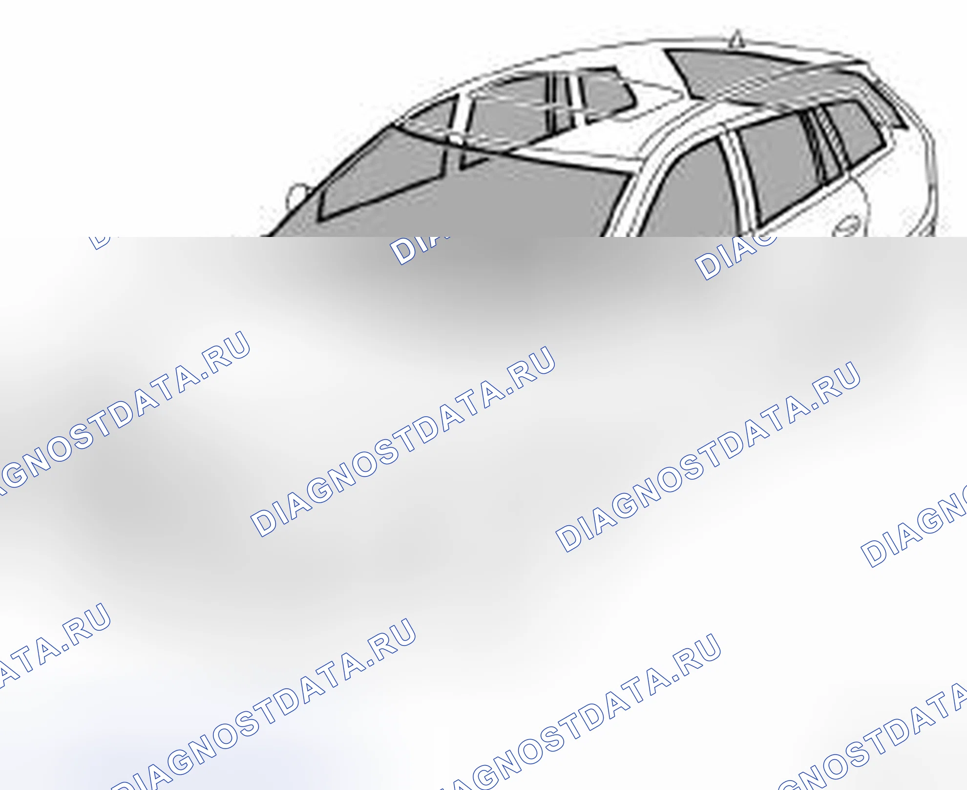 Рис. 268: Ветровое и заднее стекло, 5d. Kia Optima II