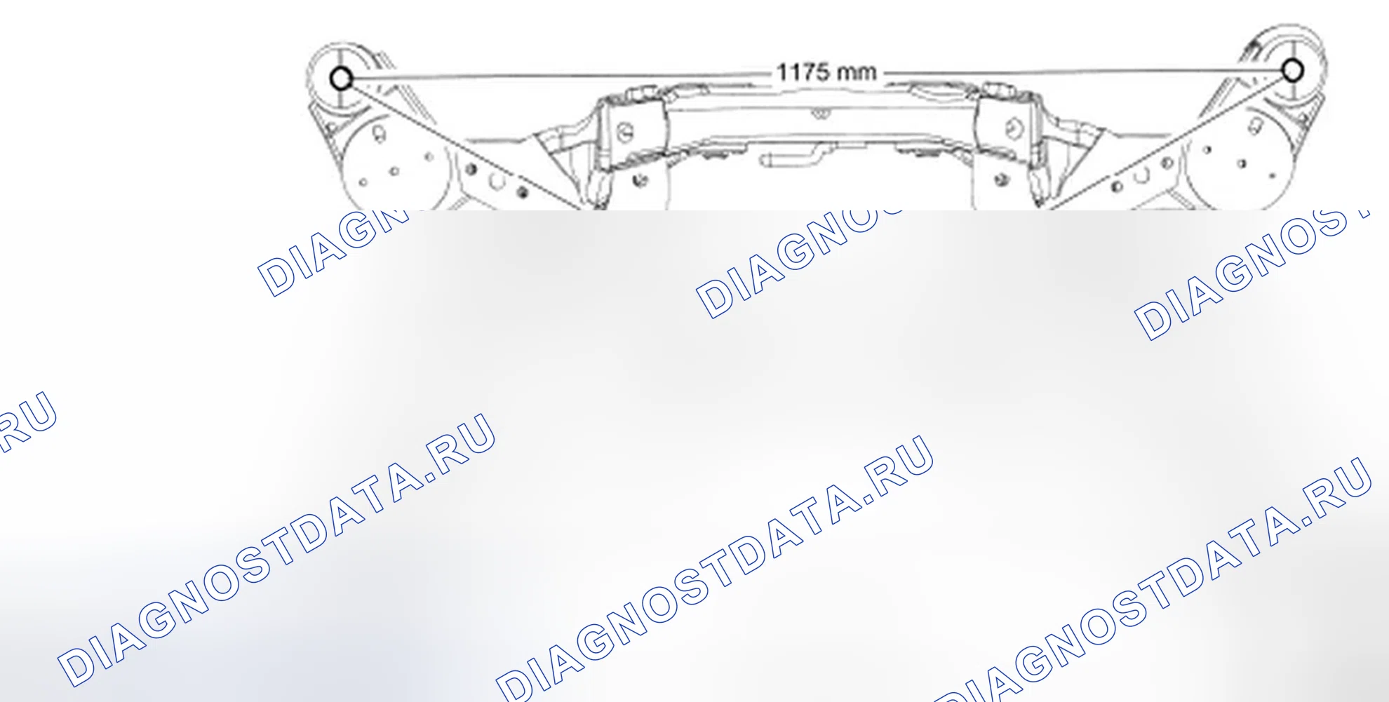 Рис. 28: Задний подрамник. Ford Taurus VI