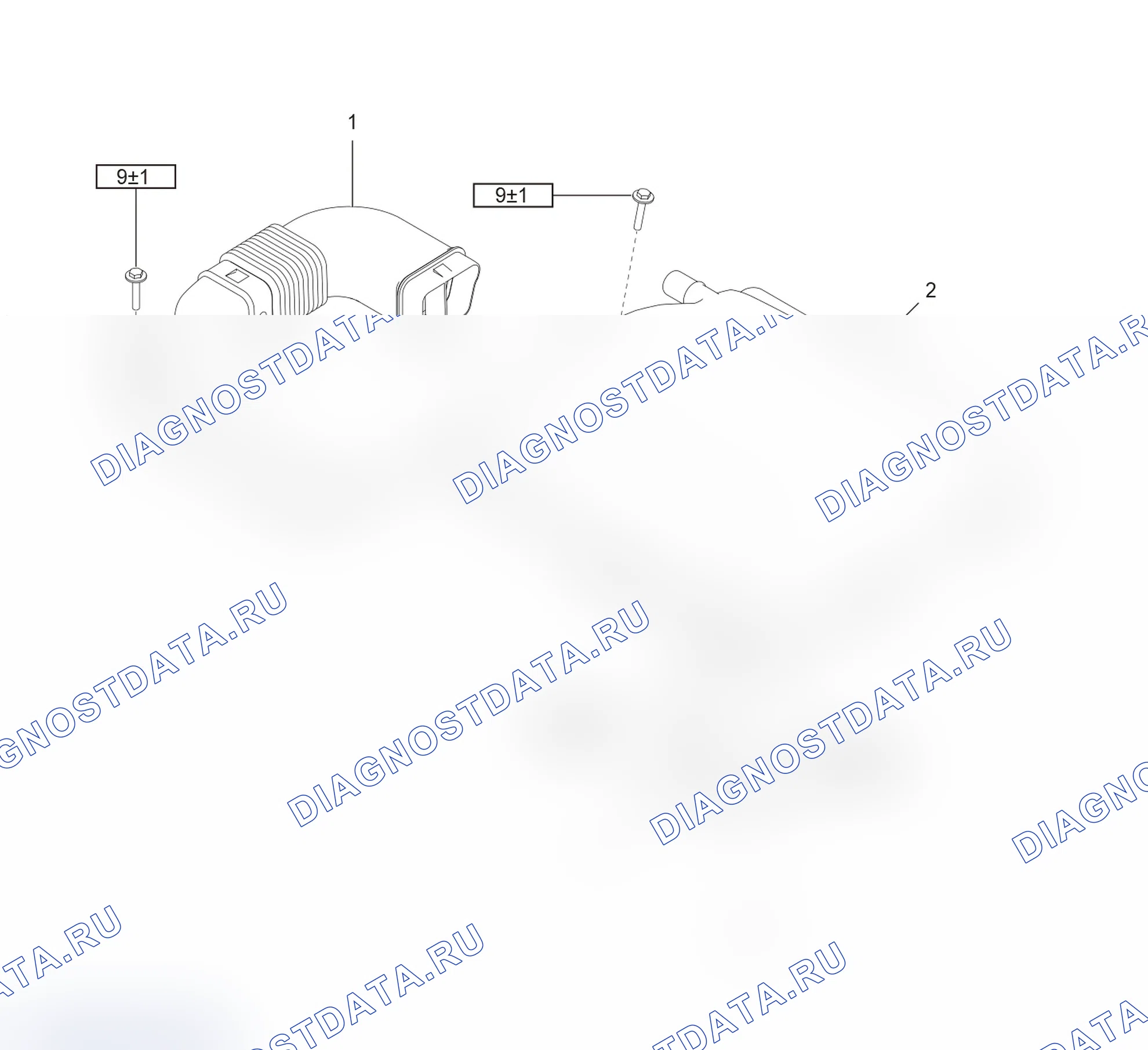Схема расположения воздушного фильтра — Haval Chitu. Haval Chitu I