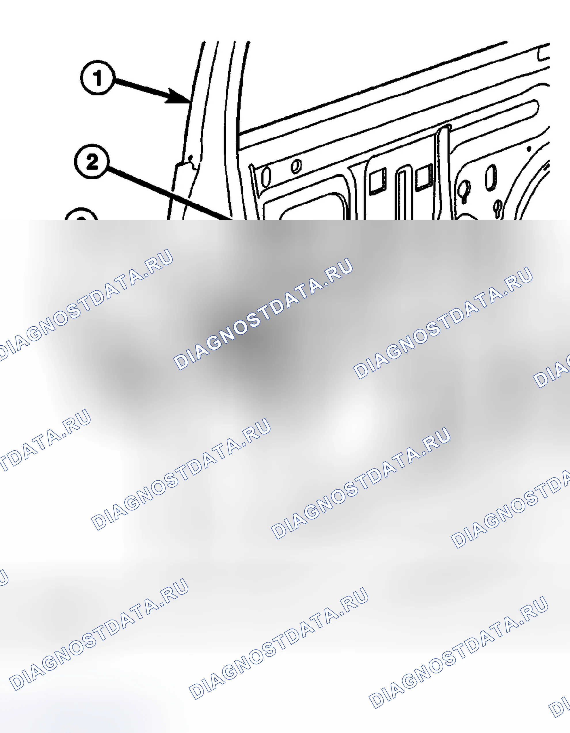 Рис. 6: РЕГУЛИРОВКА стеклоподъёмников. Dodge Pickup R3500 