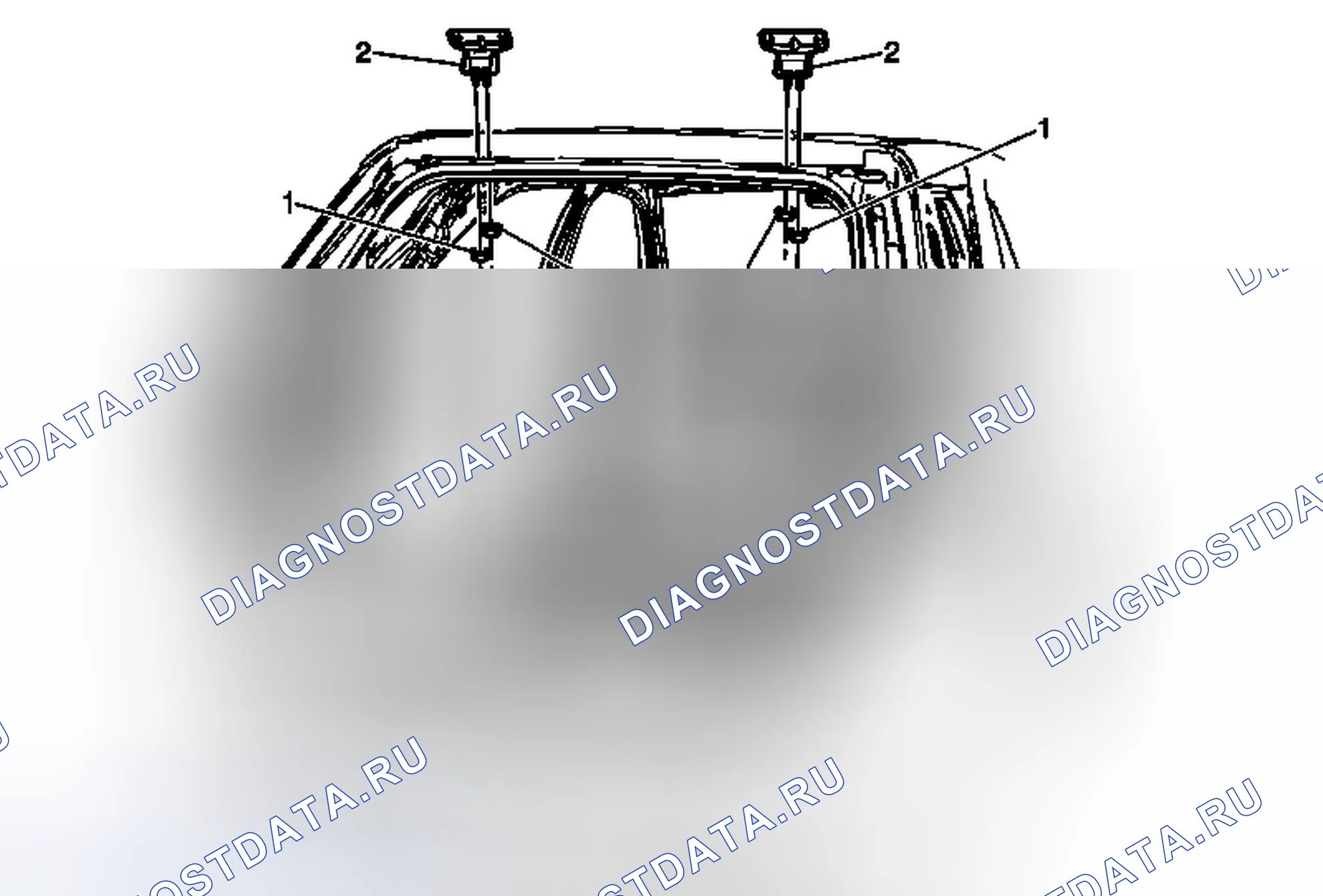 Рис. 43: Замена шарнира дверь багажника. Chevrolet Equinox II
