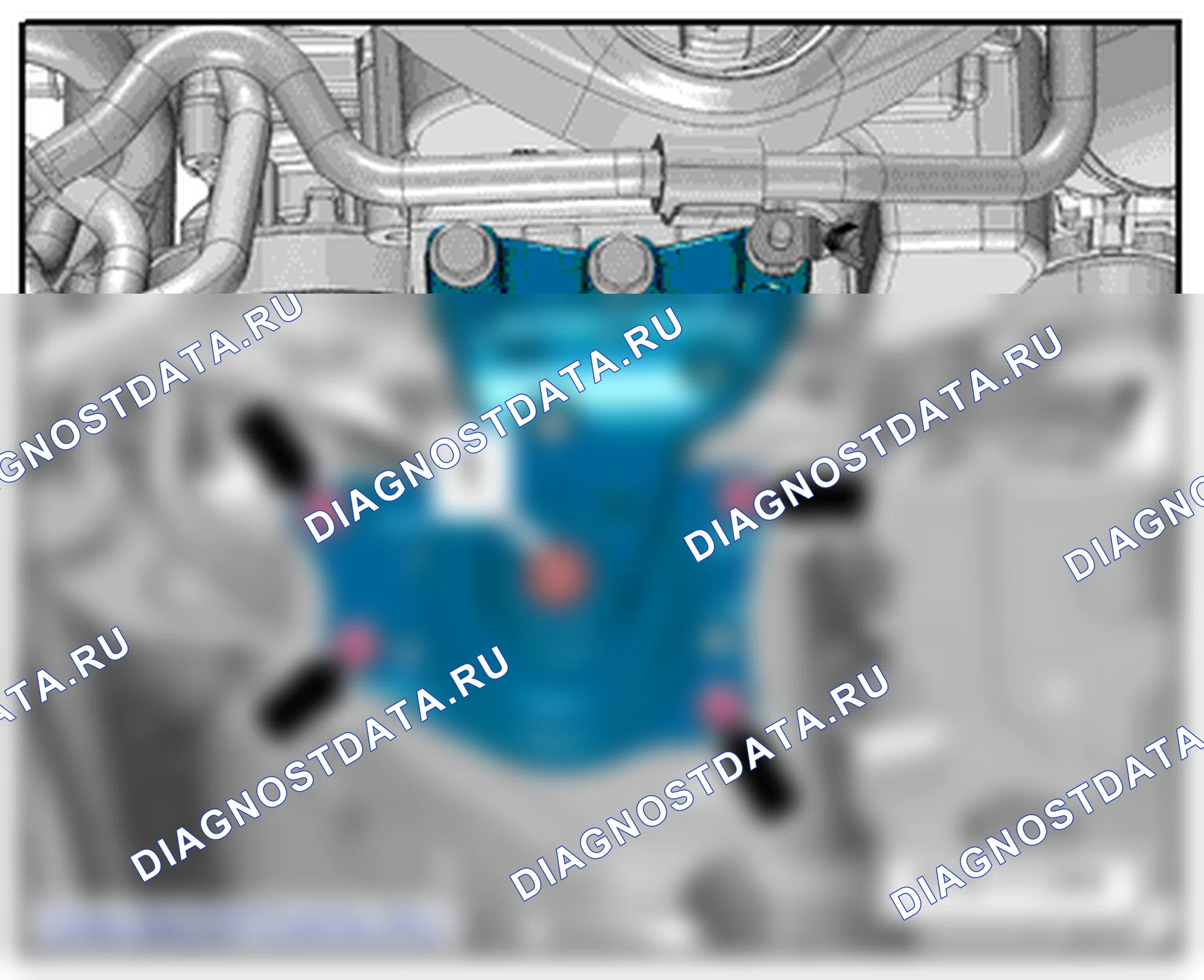 Опоры силового агрегата (4-цил. дизельный двигатель (1,6 л 4V, TDI Common Rail)). SEAT Toledo Iv