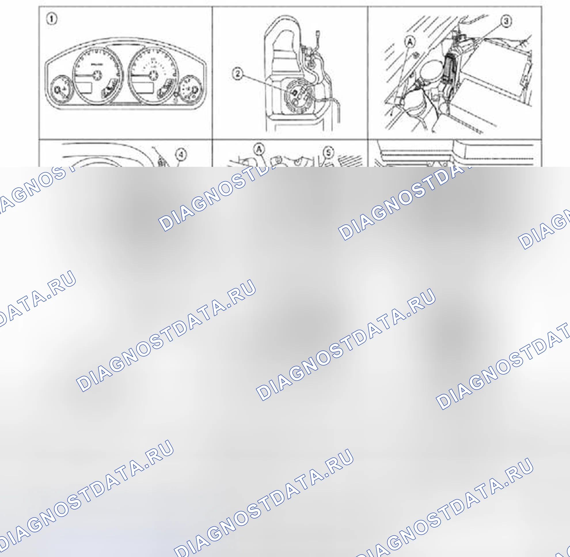 Рис. 16: Измерительная система: расположение компонентов. Suzuki Equator I
